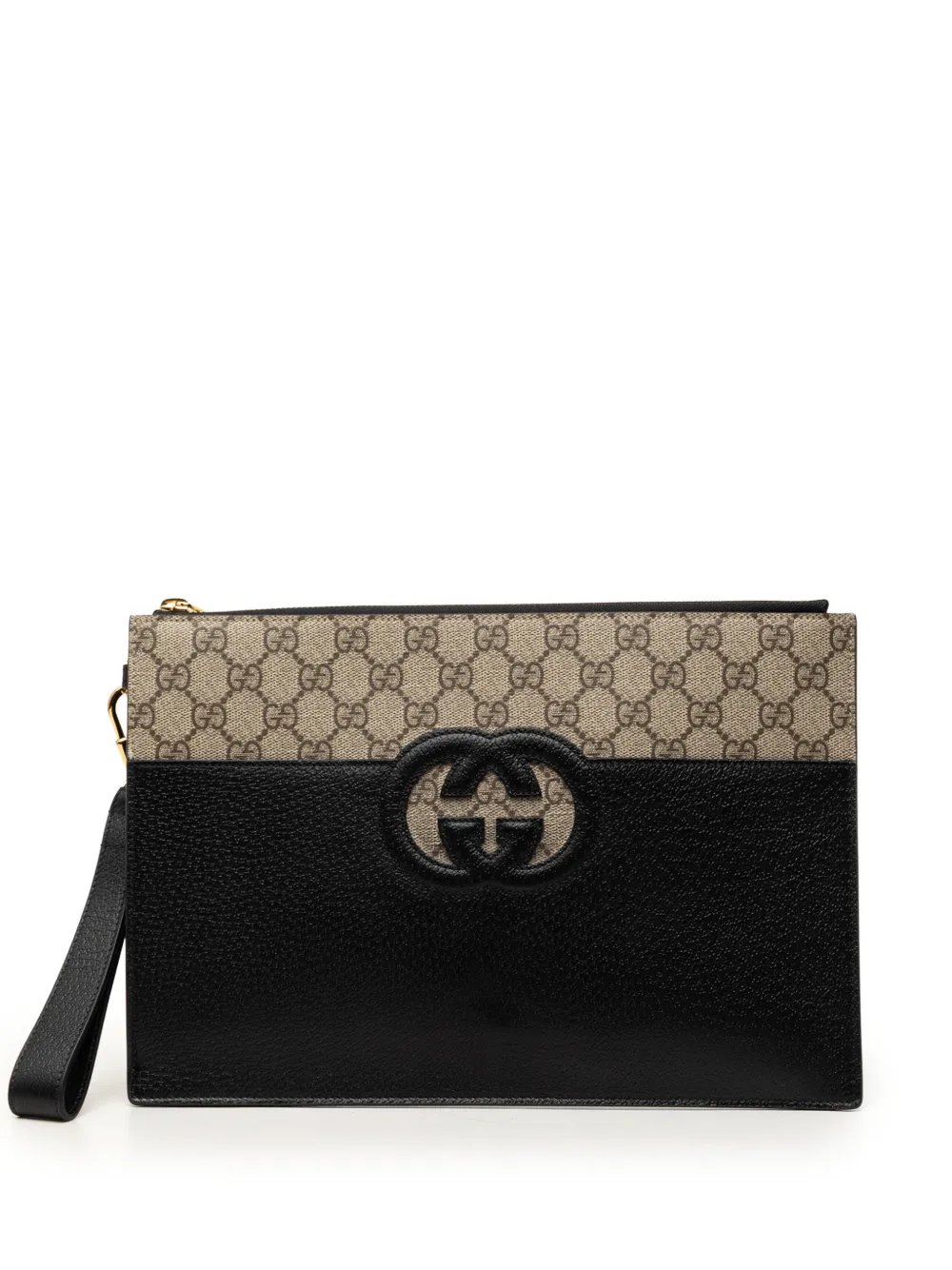 2016-2026 GG Supreme and Calfskin Cut Out Interlocking G clutch bag