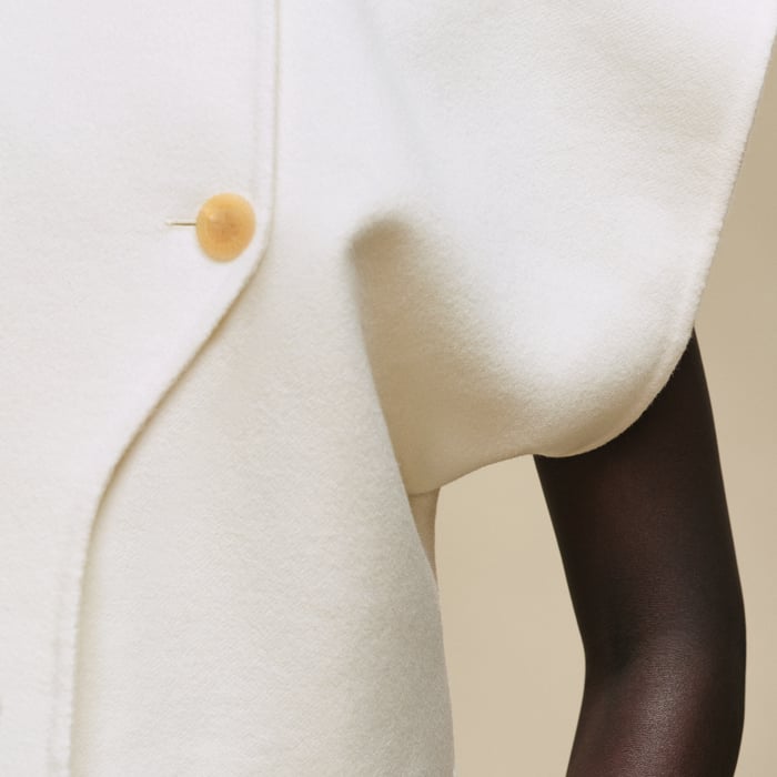 Blanc Naturel Short-sleeve Bolero Jacket