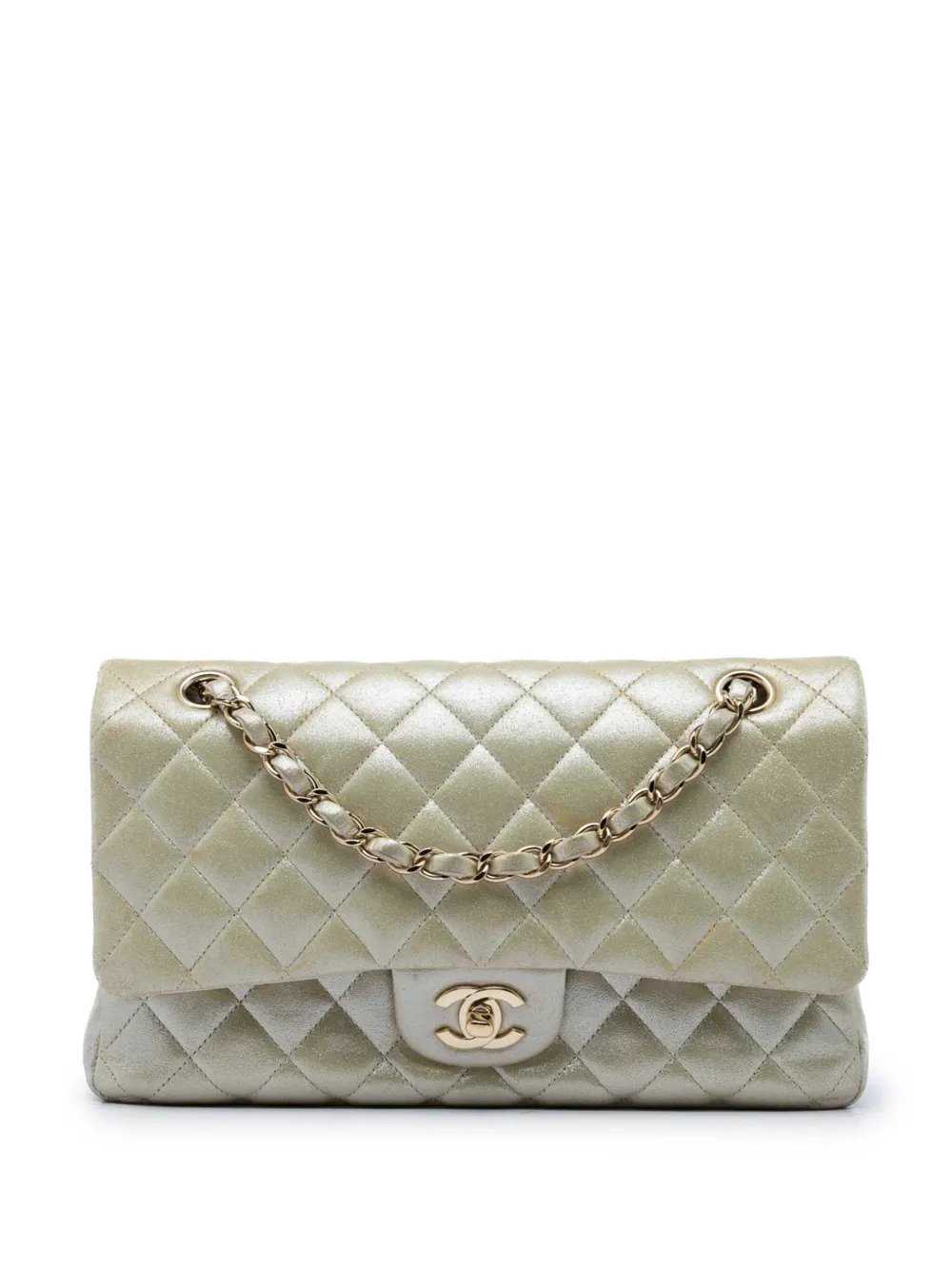 2011 Medium Classic Iridescent Lambskin Double Flap shoulder bag