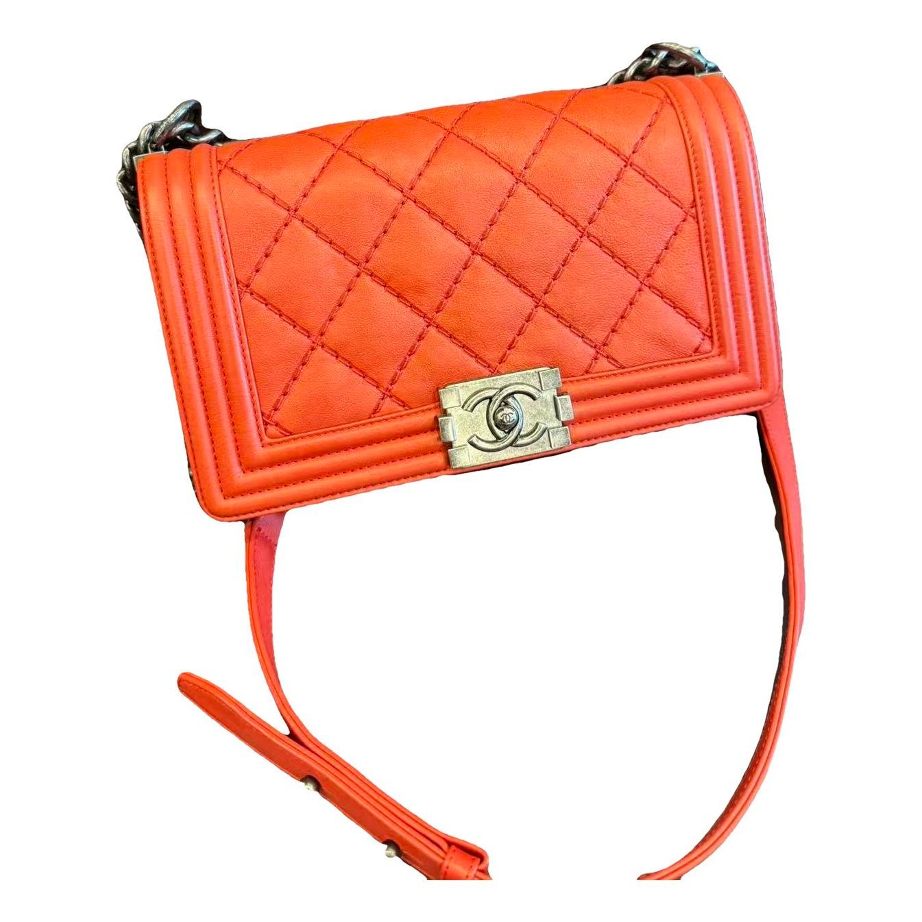 Boy leather crossbody bag