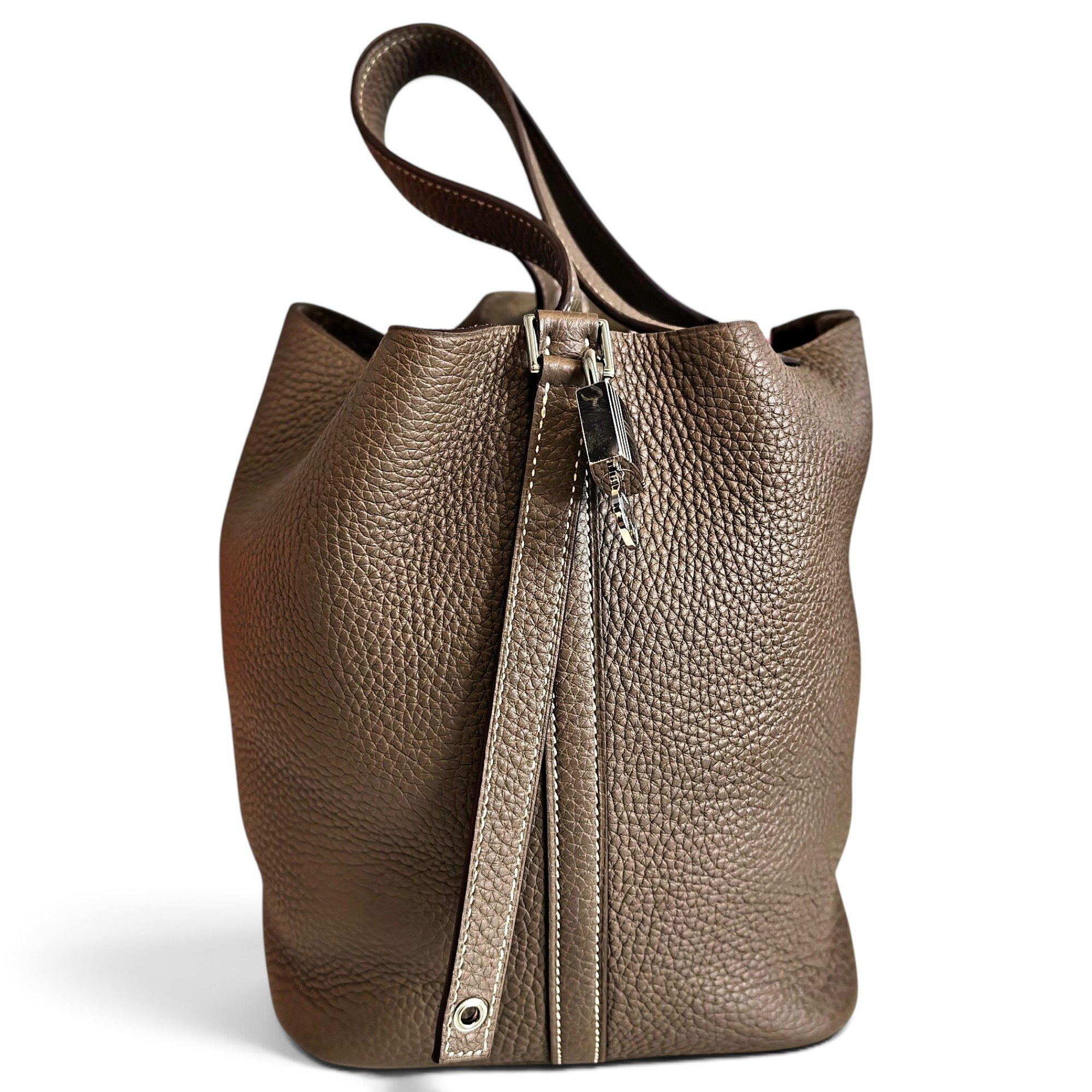 Picotin leather handbag