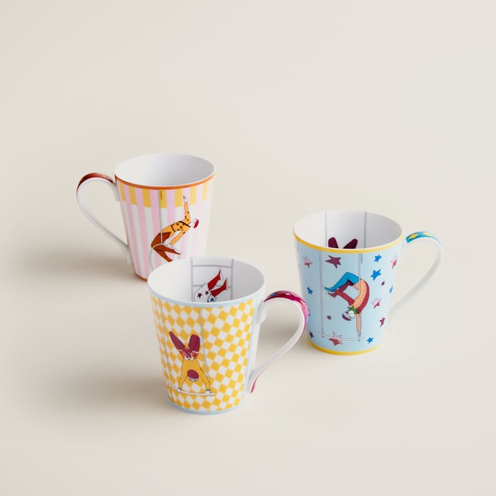 Sans Coloris Hermes Circus Set Of 3 Mugs (n°1 to 3)