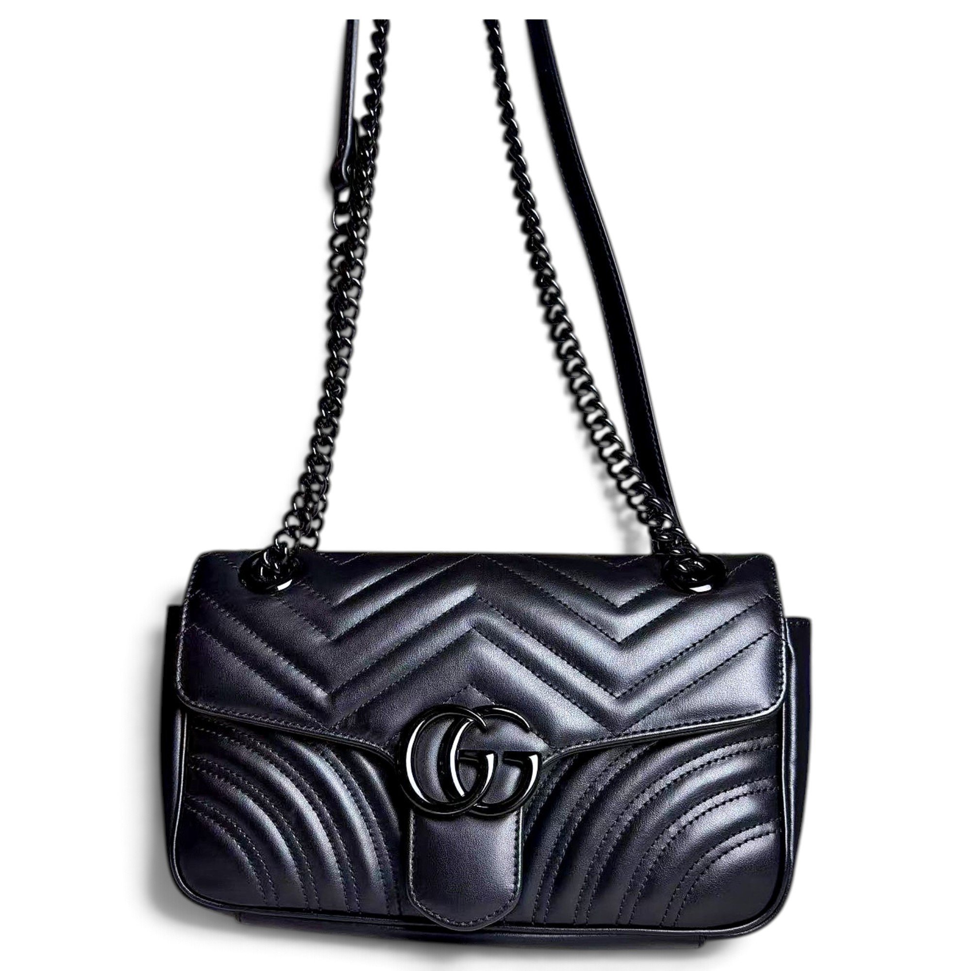 GG Marmont Flap leather handbag
