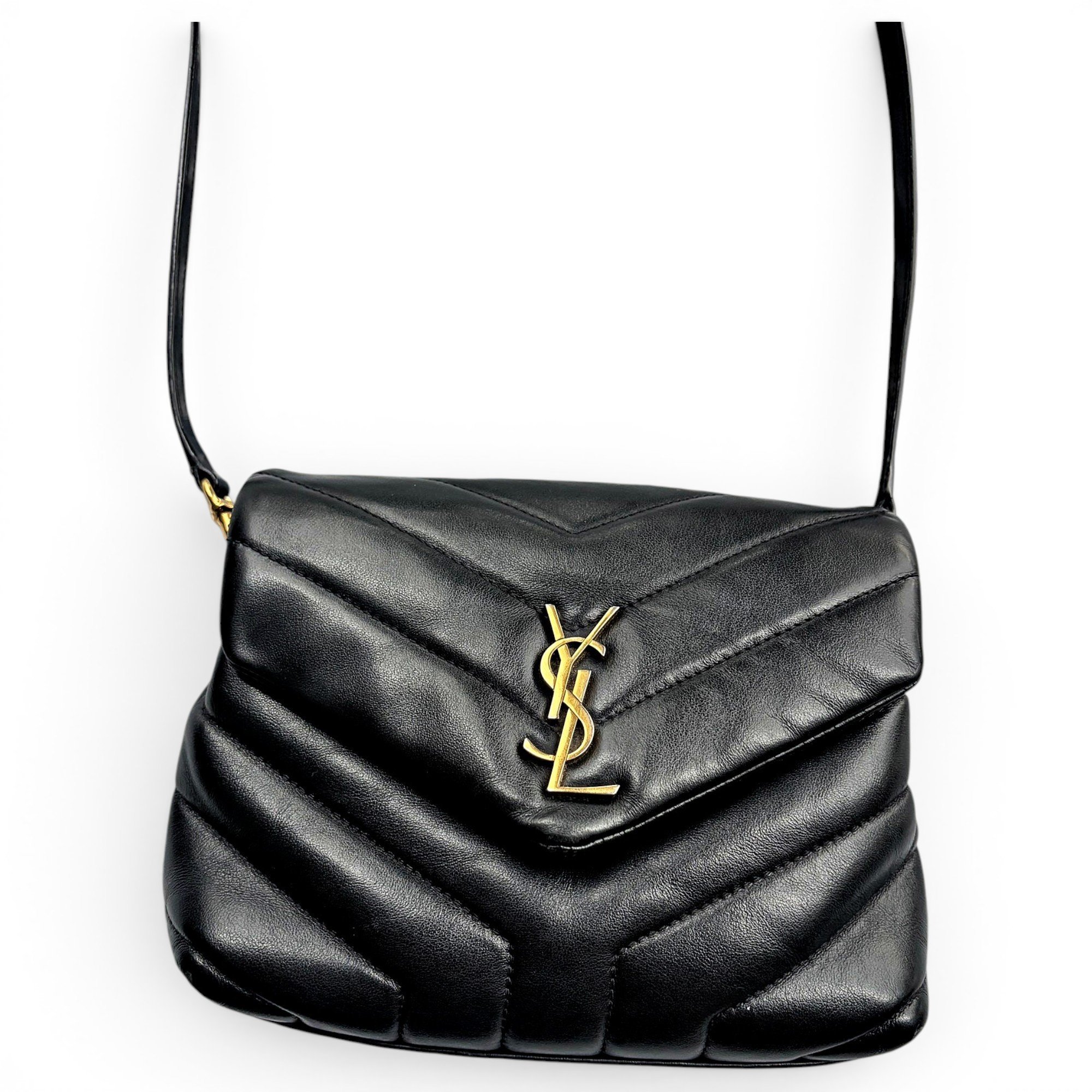 Leather clutch bag