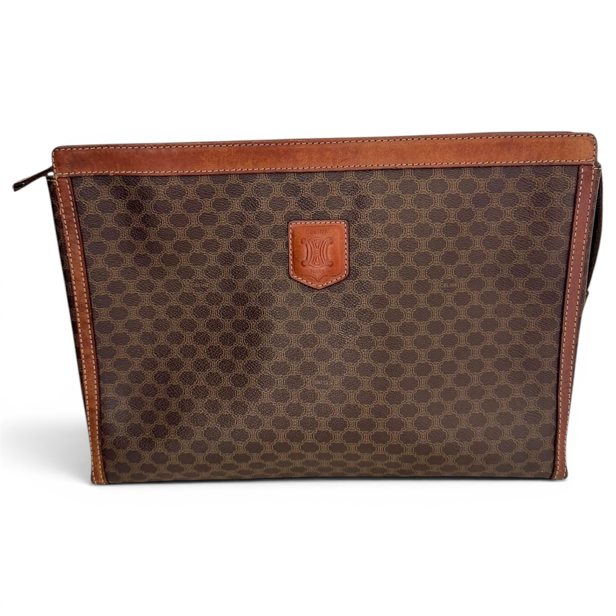 Triomphe Vintage cloth clutch bag