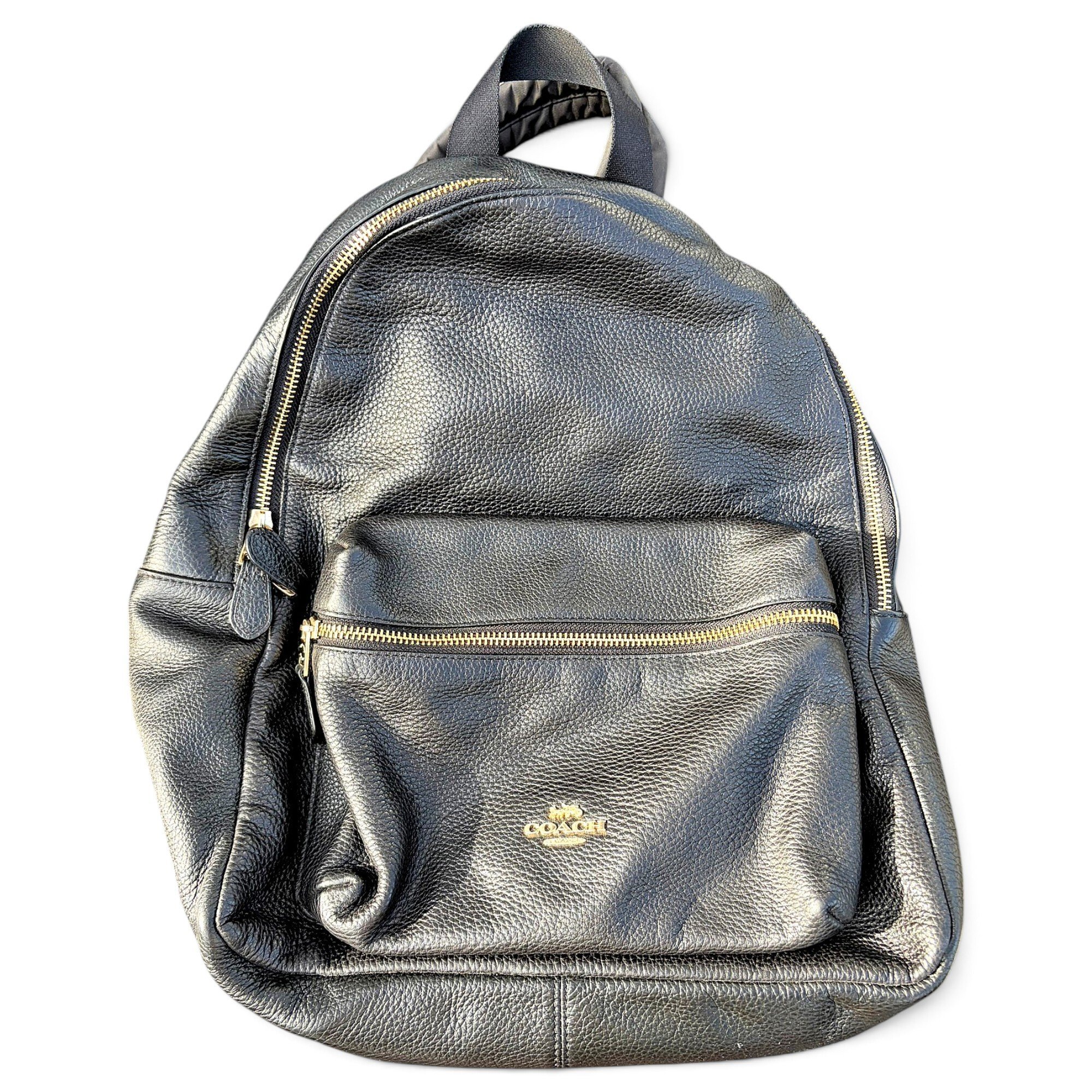 Campus leather backpack