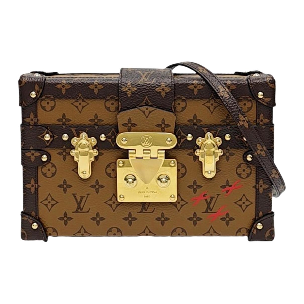 Petite Malle leather handbag