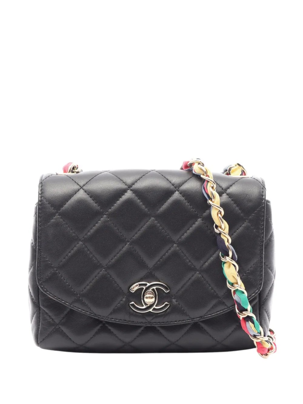 2021 Small Quilted Lambskin Cocovado Ribbon Chain Flap crossbody bag
