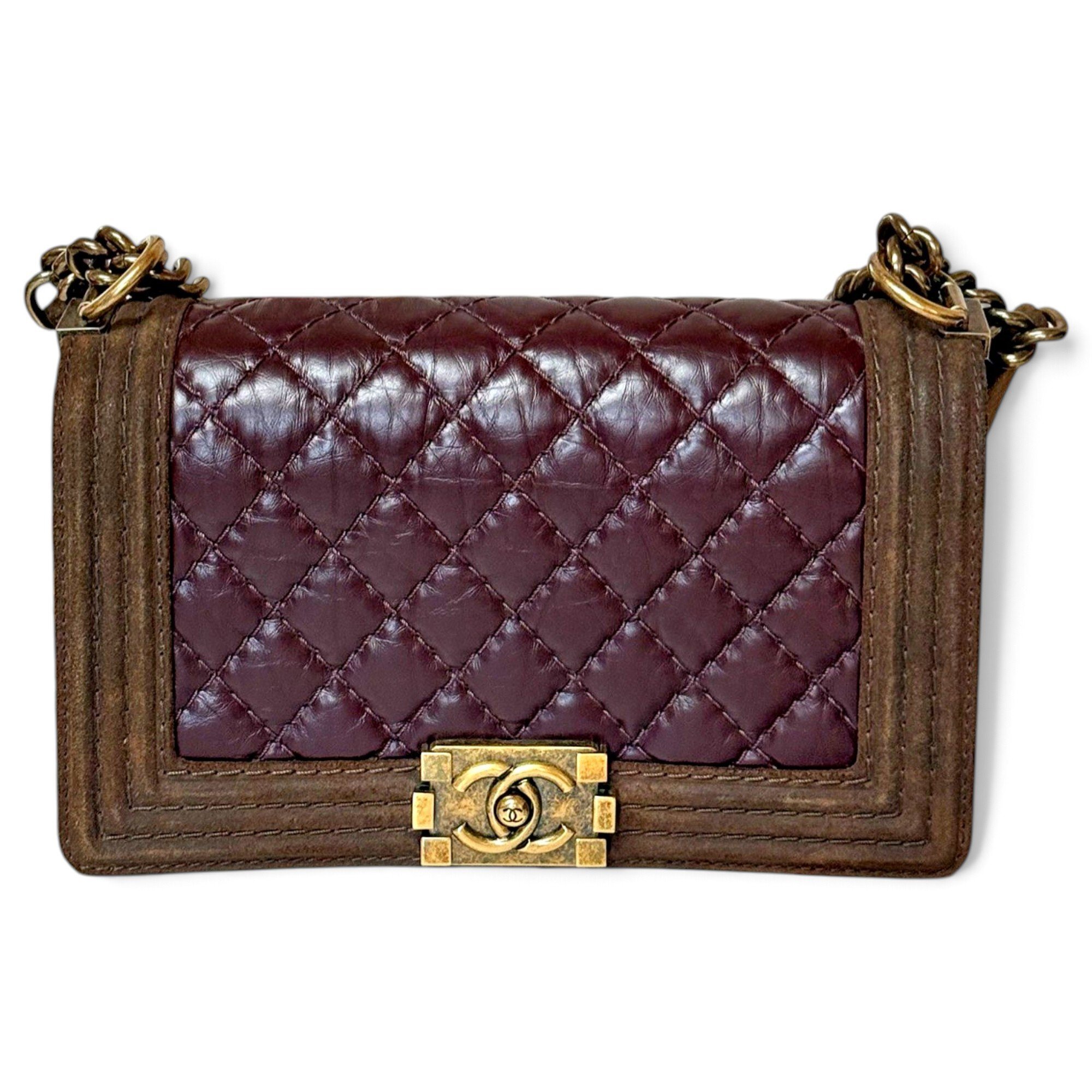 Boy leather crossbody bag