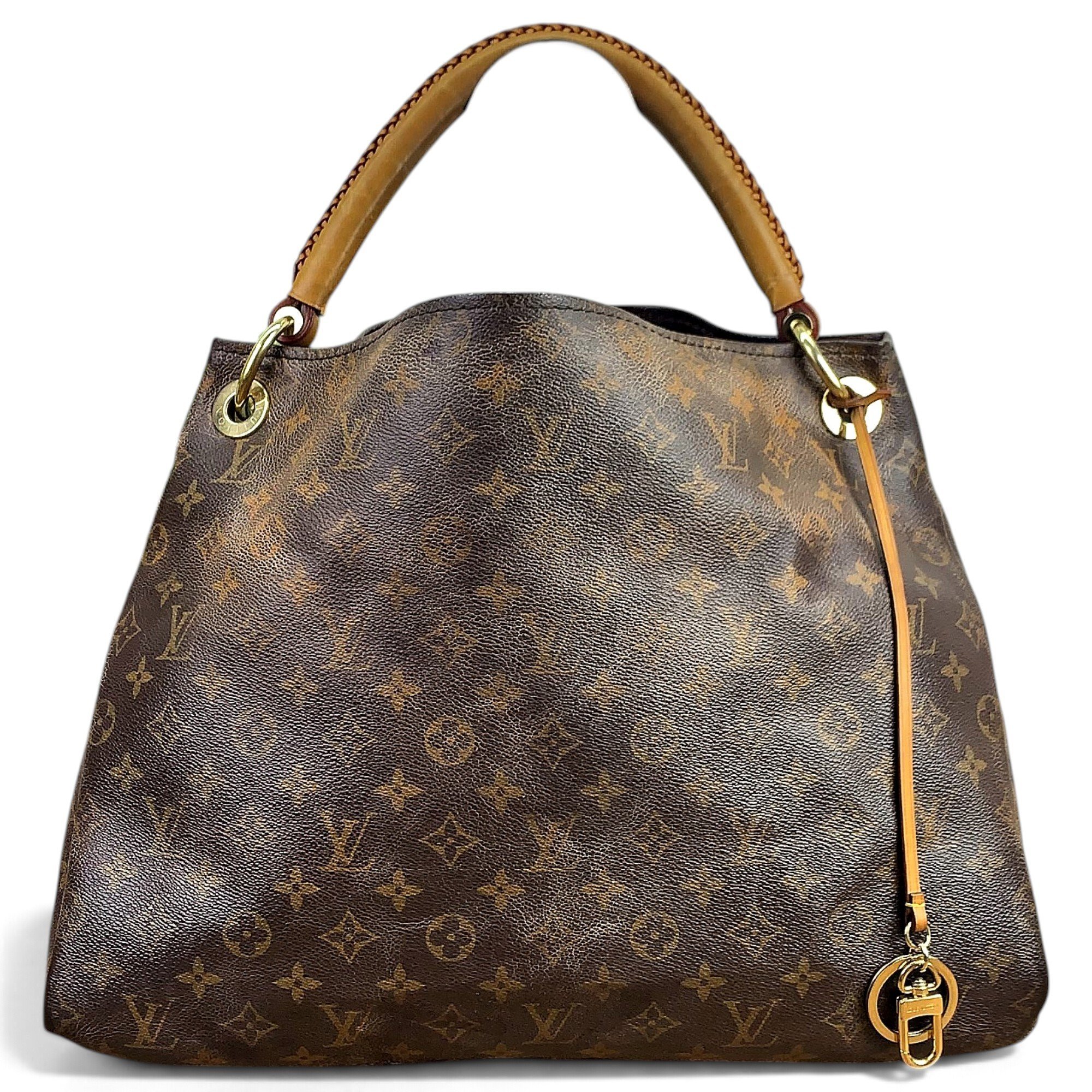 Artsy leather handbag