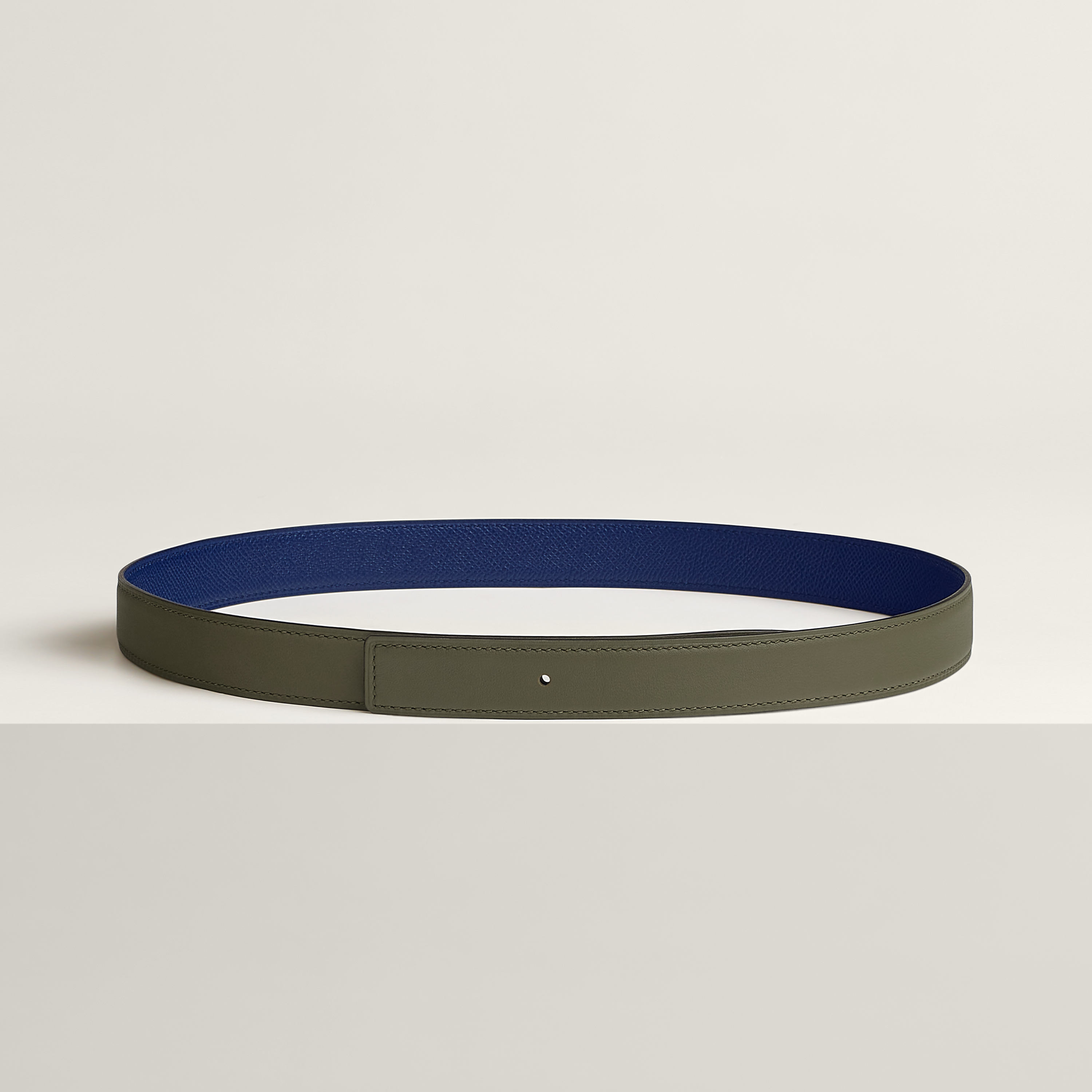 Reversible leather strap 24 mm