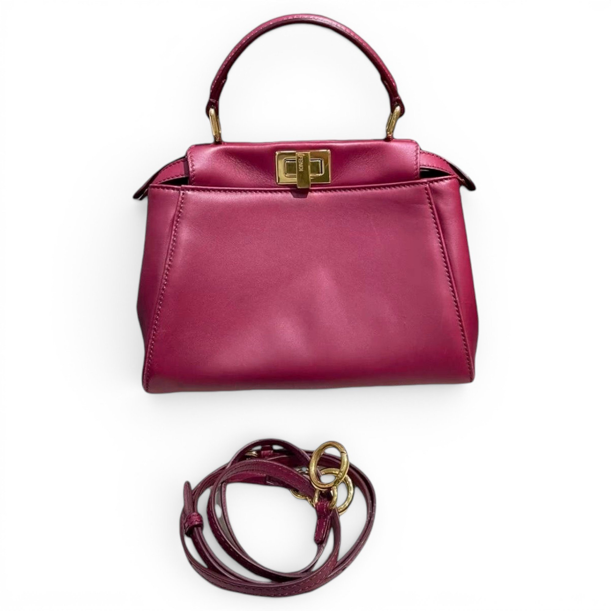Peekaboo leather handbag
