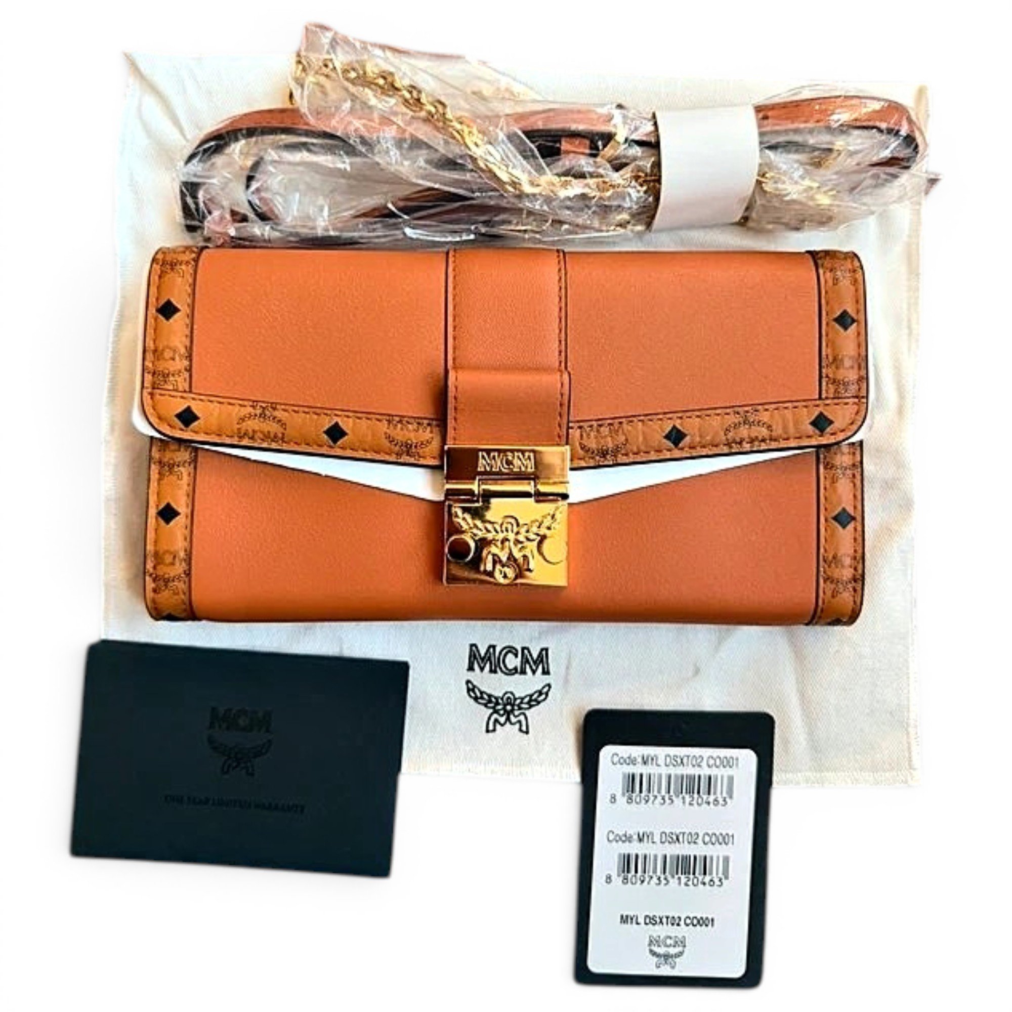 Leather clutch bag
