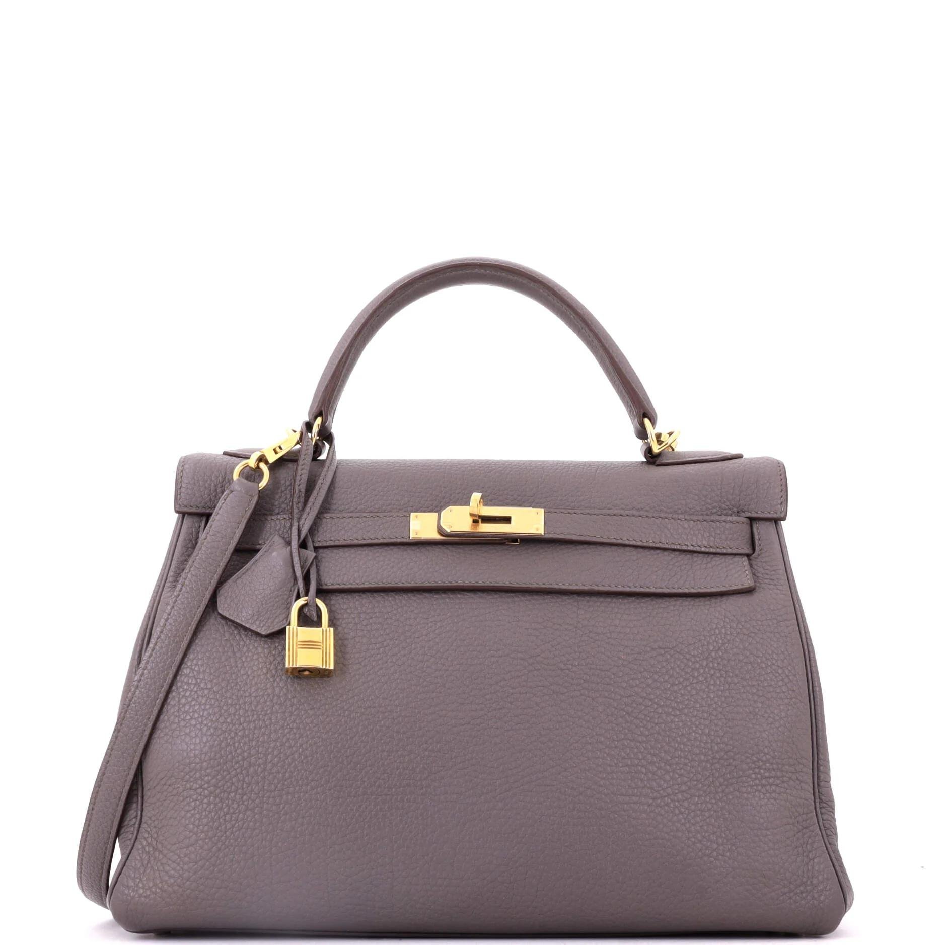 Kelly 32 leather handbag