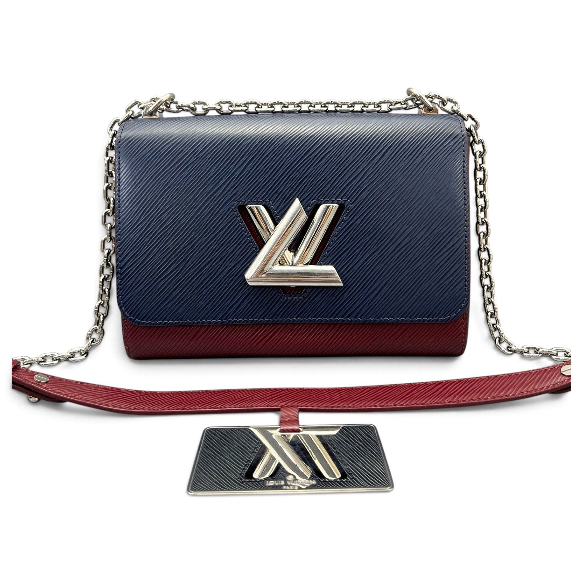 Twist leather handbag