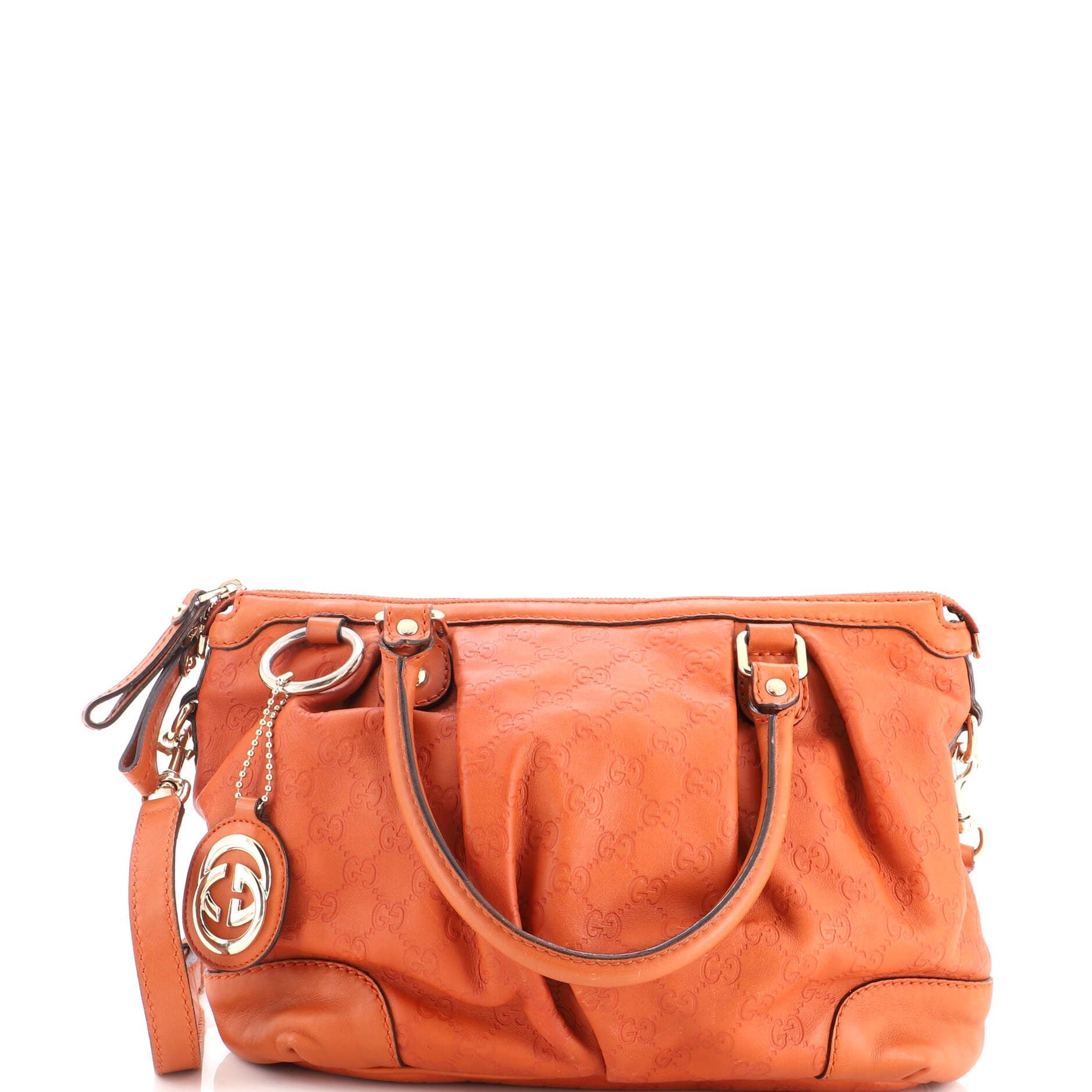 Sukey Top Handle Satchel Guccissima Leather Medium