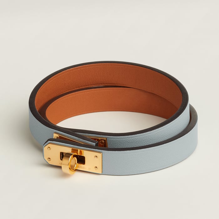 Bleu Glacier Mini Kelly Double Tour Bracelet