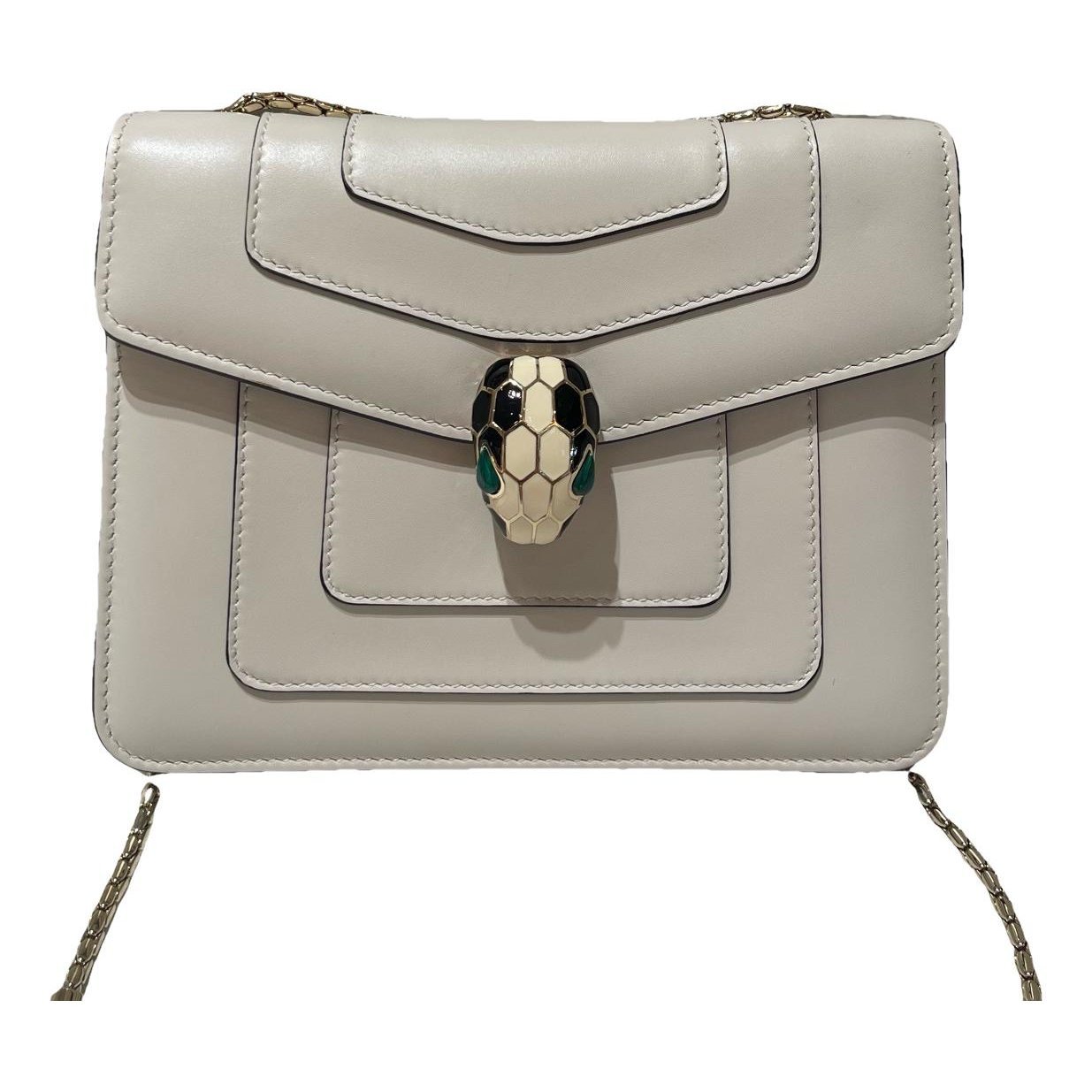 Serpenti leather handbag