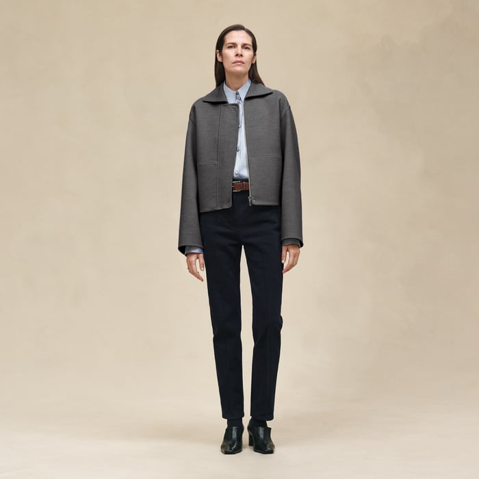 Gris Fumé Cashmere Jacket