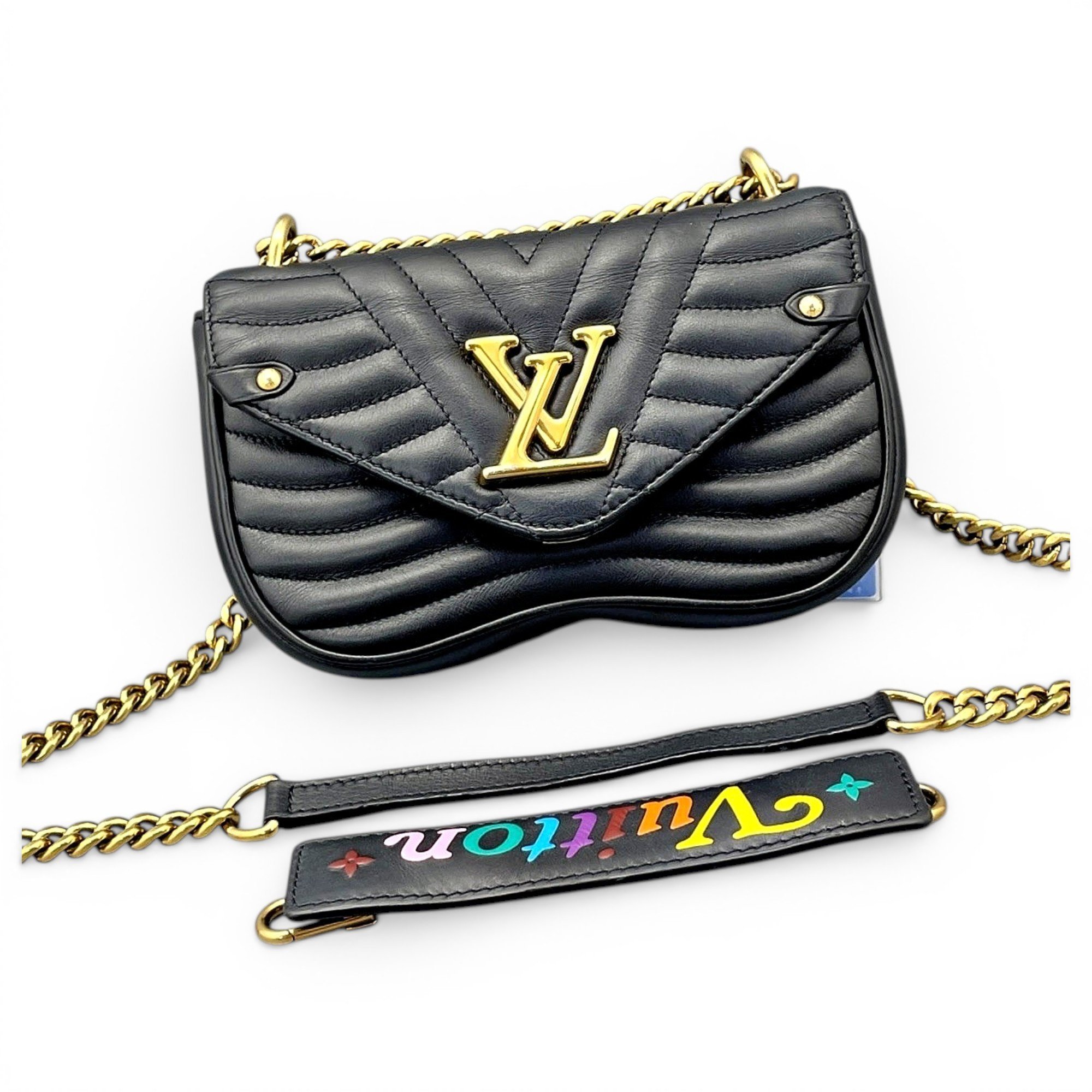 New Wave leather handbag
