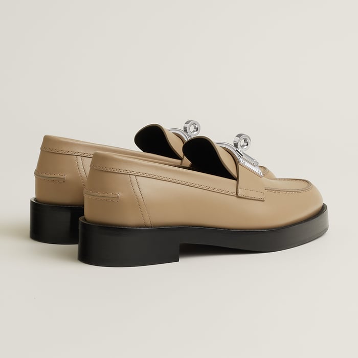 Beige Lin Hot Loafer