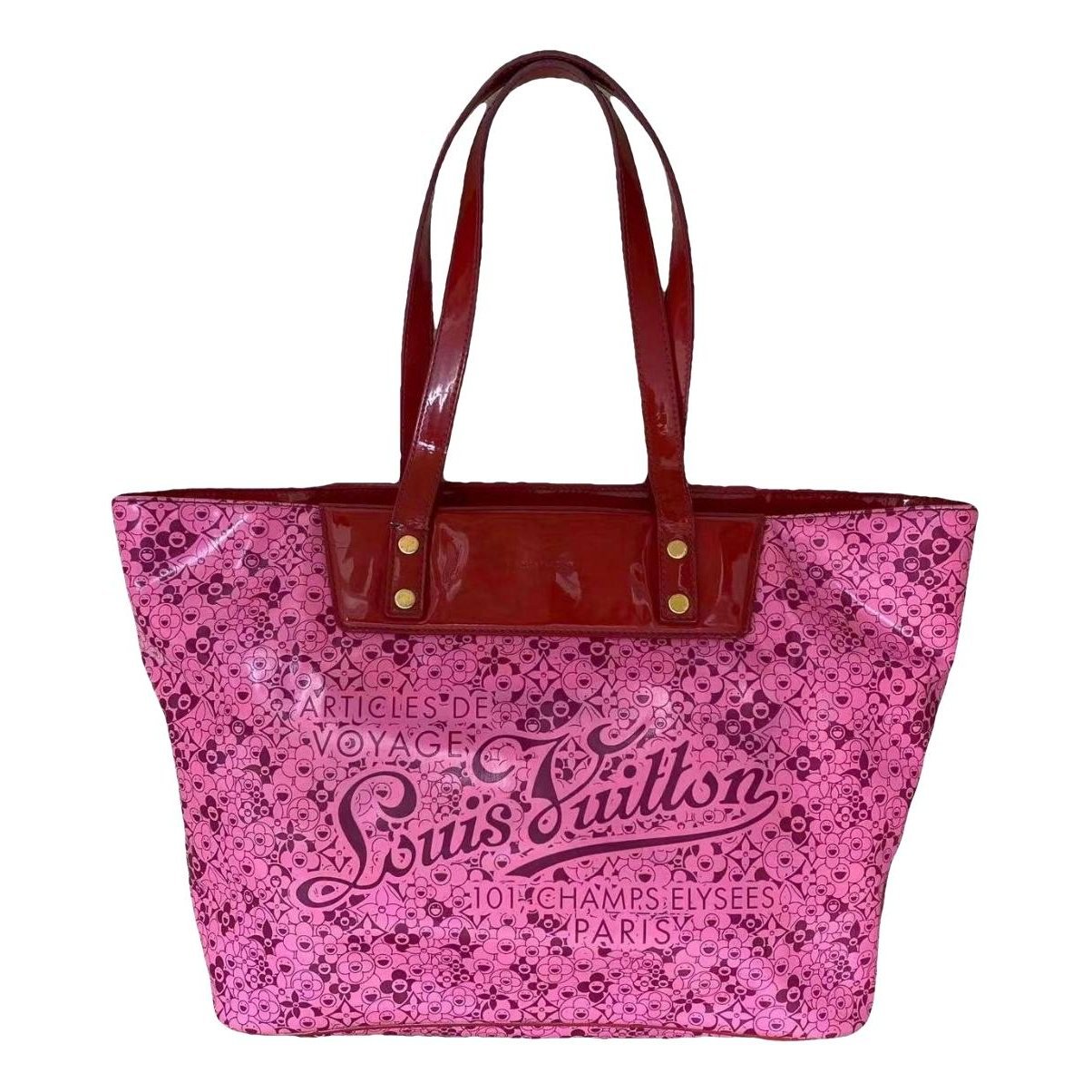 Cosmic blossom leather handbag