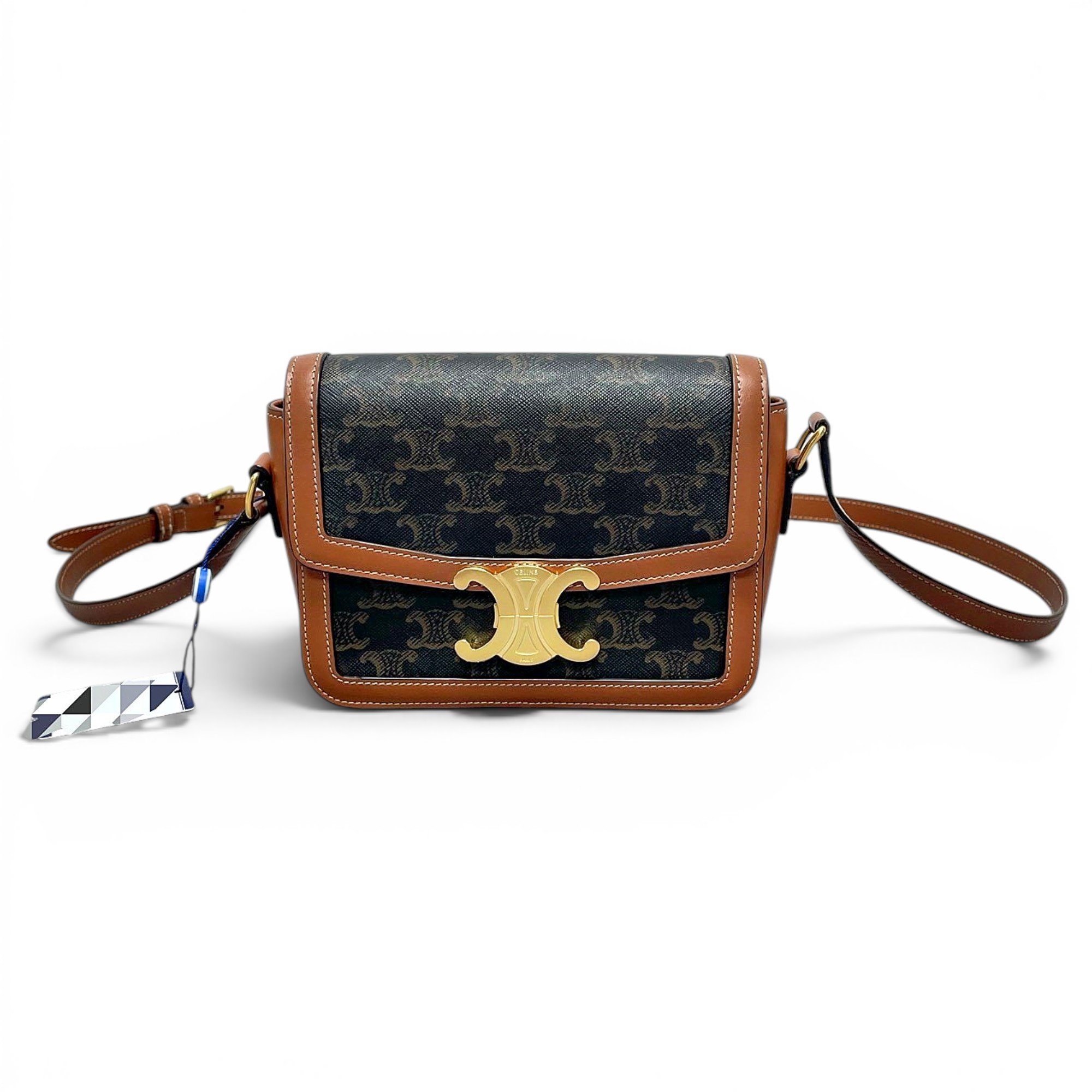 Triomphe leather handbag
