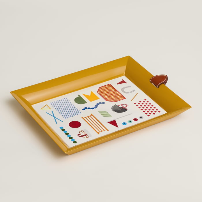 죤 오크르 Atrium Saut Hermès 레터 트레이