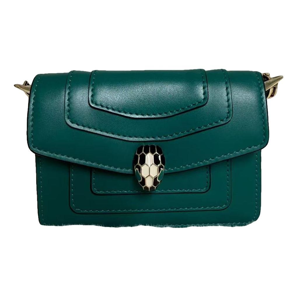 Serpenti leather handbag