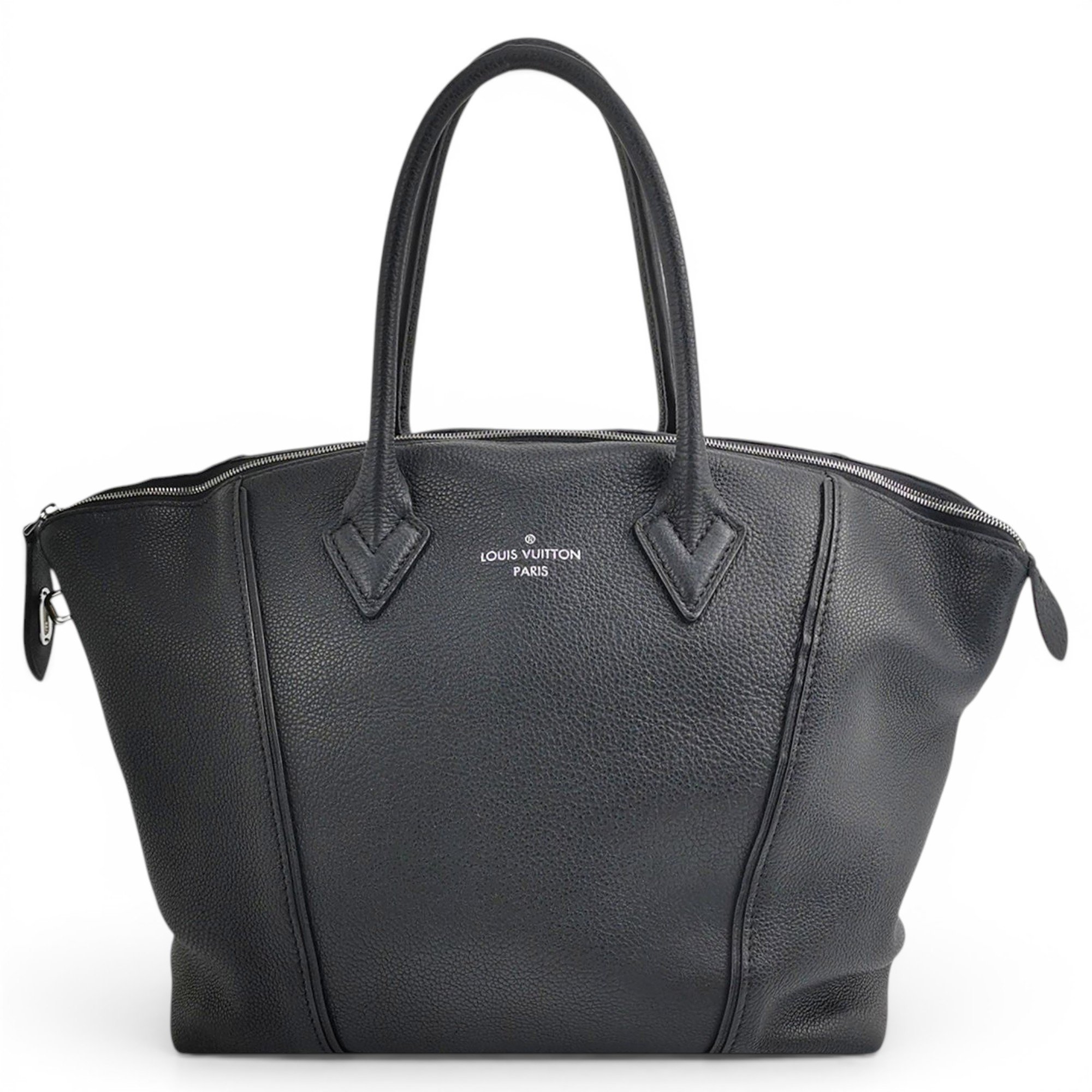 Lockit leather tote