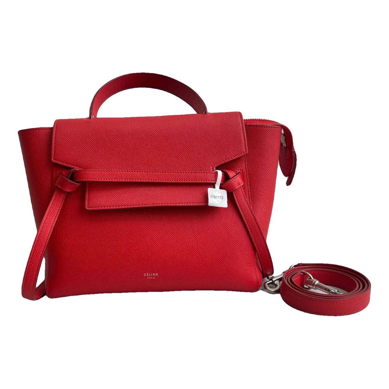 Belt leather handbag