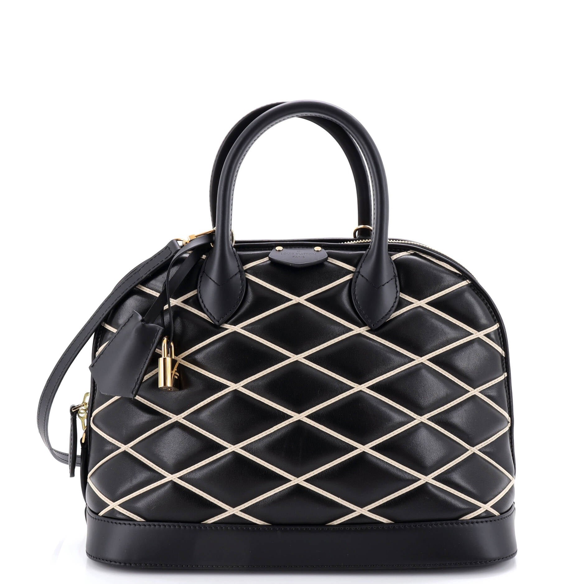 Louis Vuitton Alma Handbag Malletage Leather PM