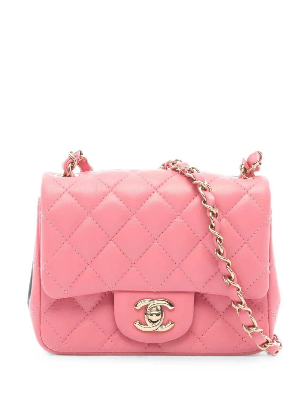 Matelasse chain shoulder bag