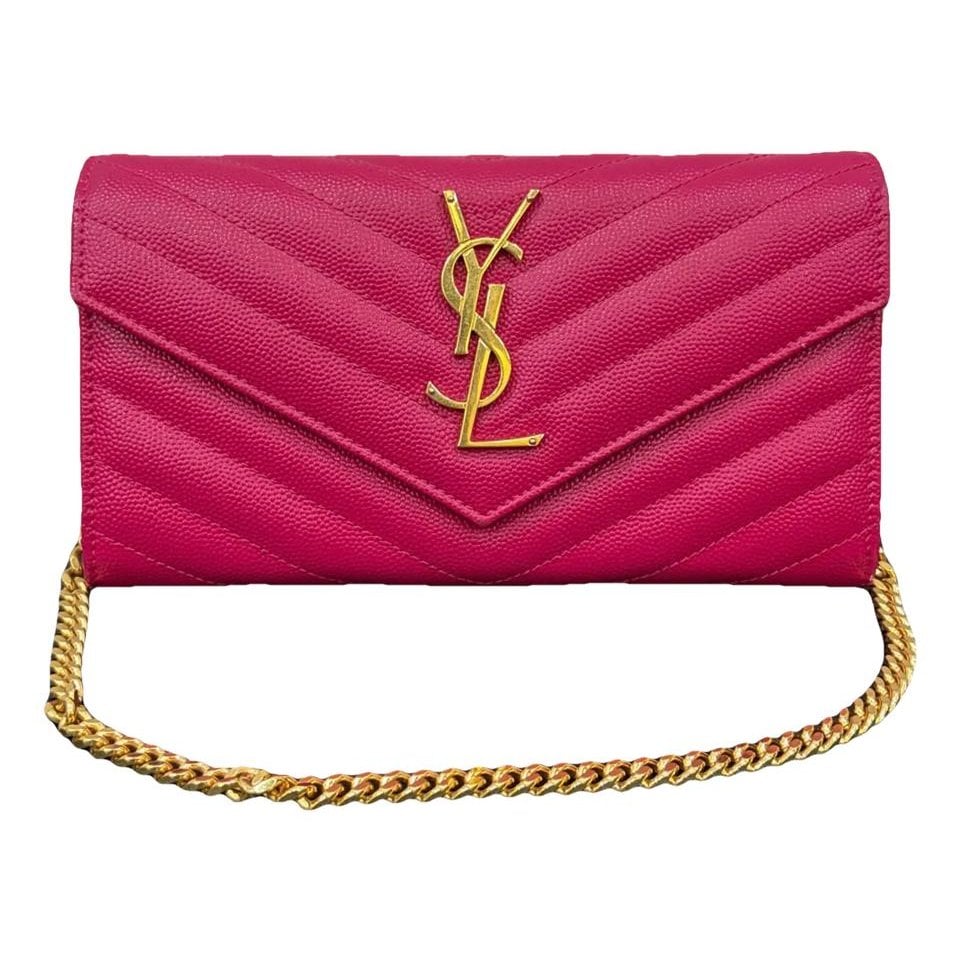 Portefeuille enveloppe leather handbag