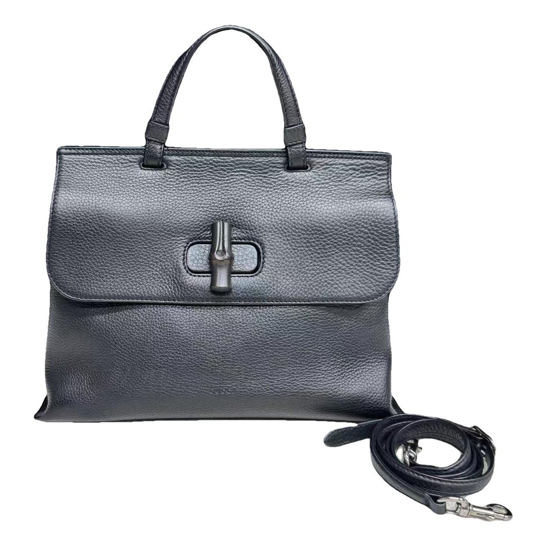 Bamboo Daily Top Handle leather crossbody bag