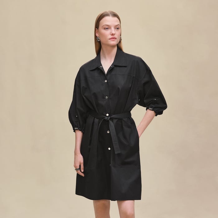 Noir "Mosaique" Shirt Dress