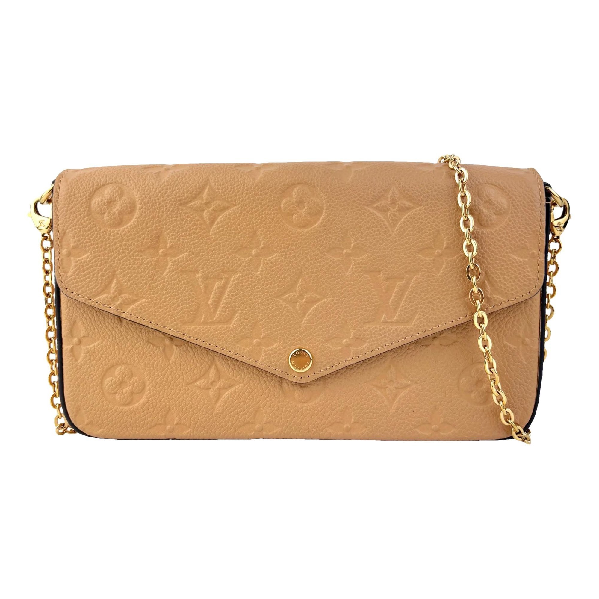 Leather clutch bag