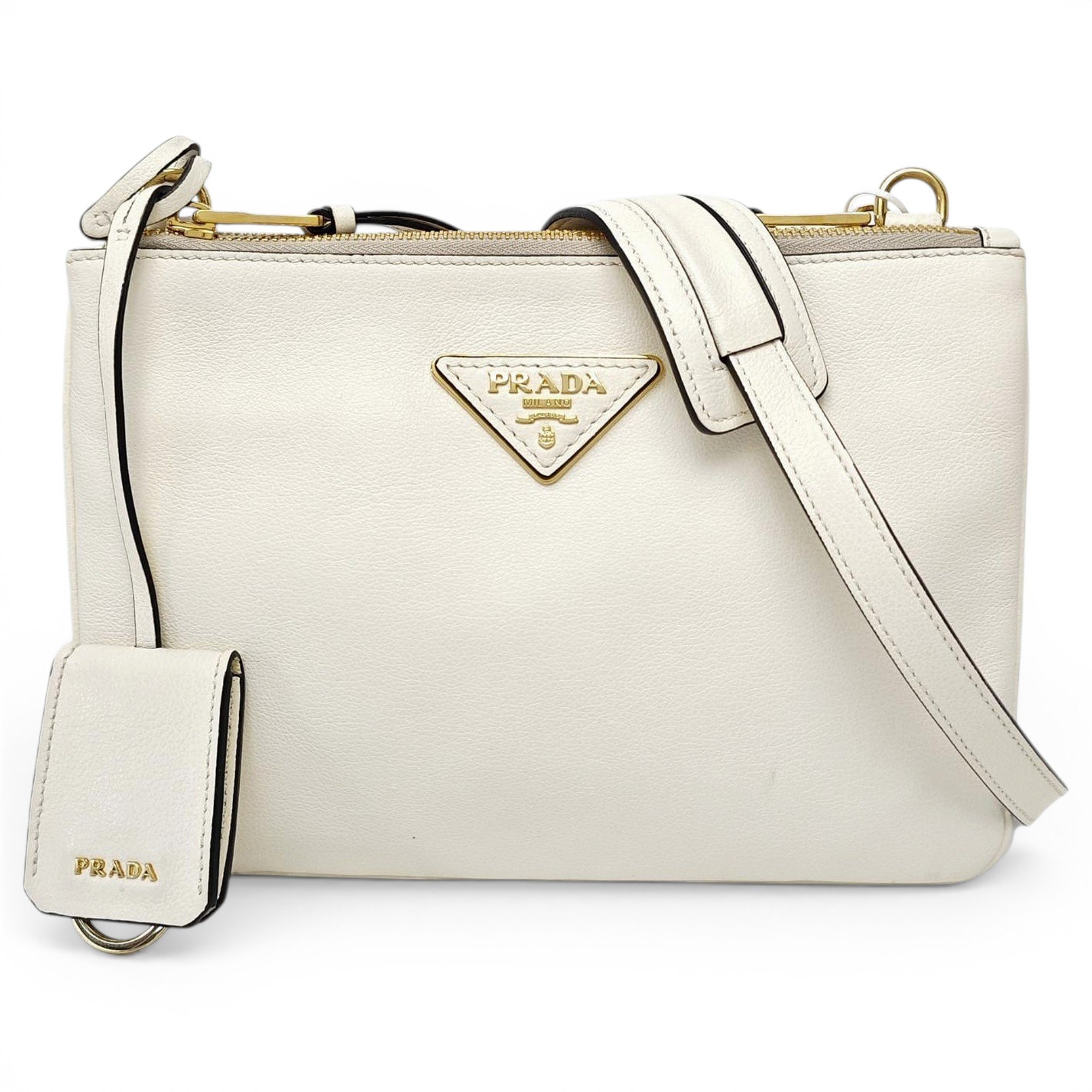 Prada Light Frame leather crossbody bag