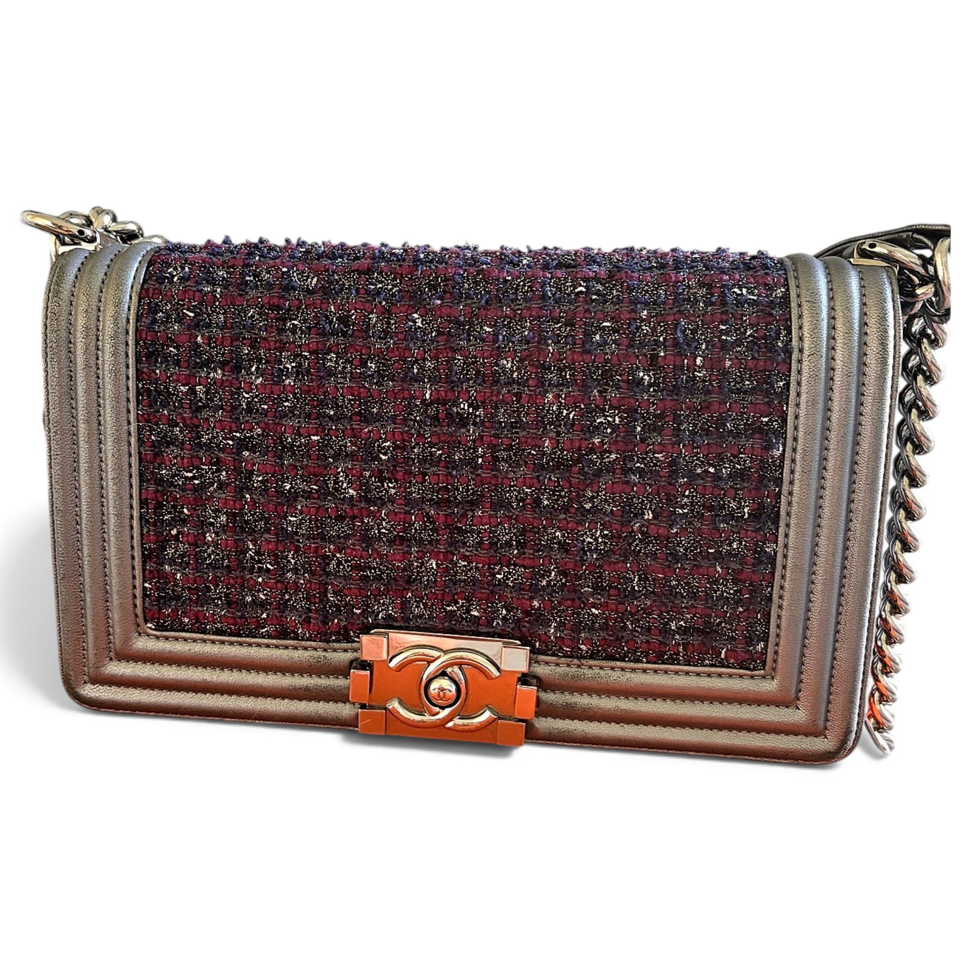 Boy tweed crossbody bag