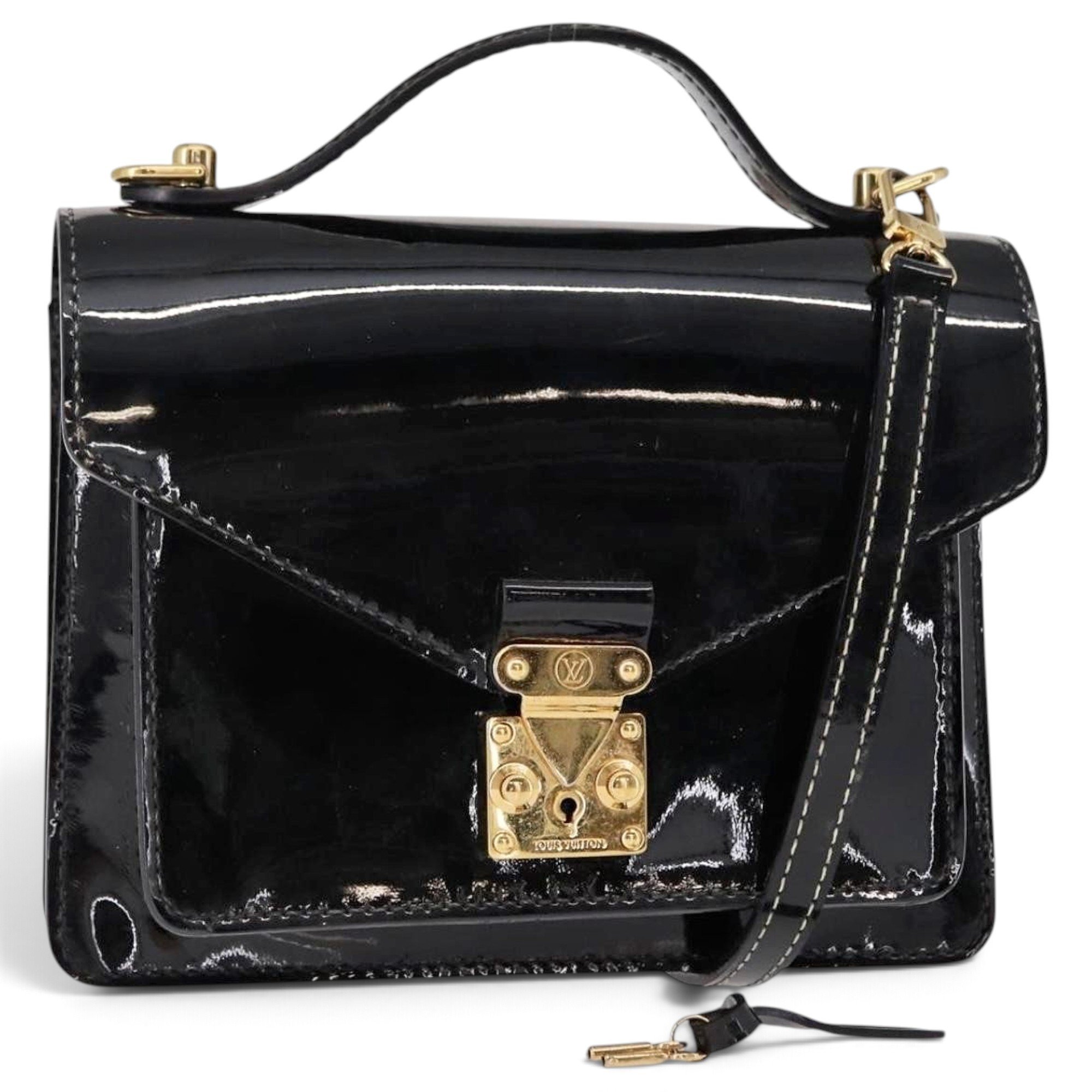 Monceau patent leather mini bag