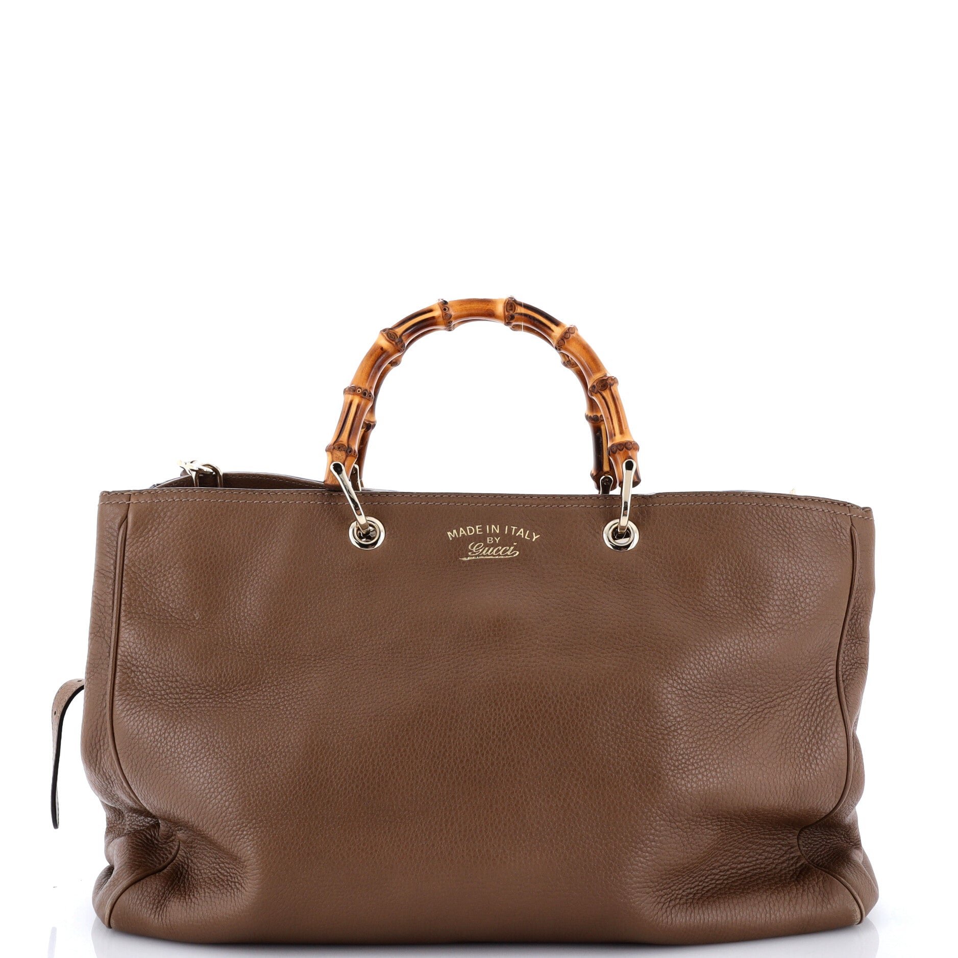 Bamboo Shopper Tote Leather Large
