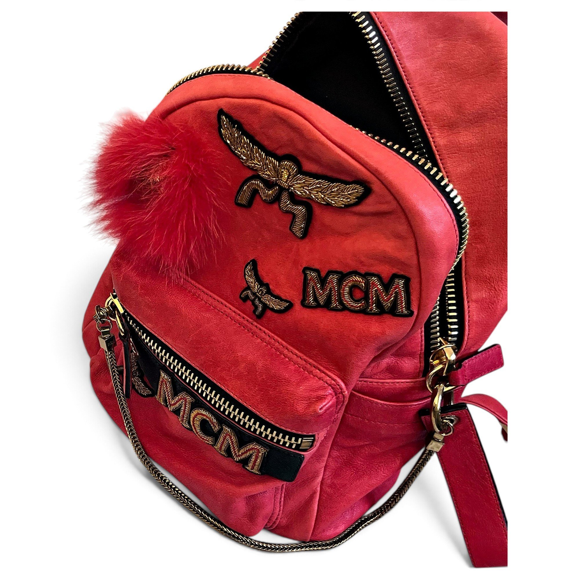 MCM Stark leather backpack