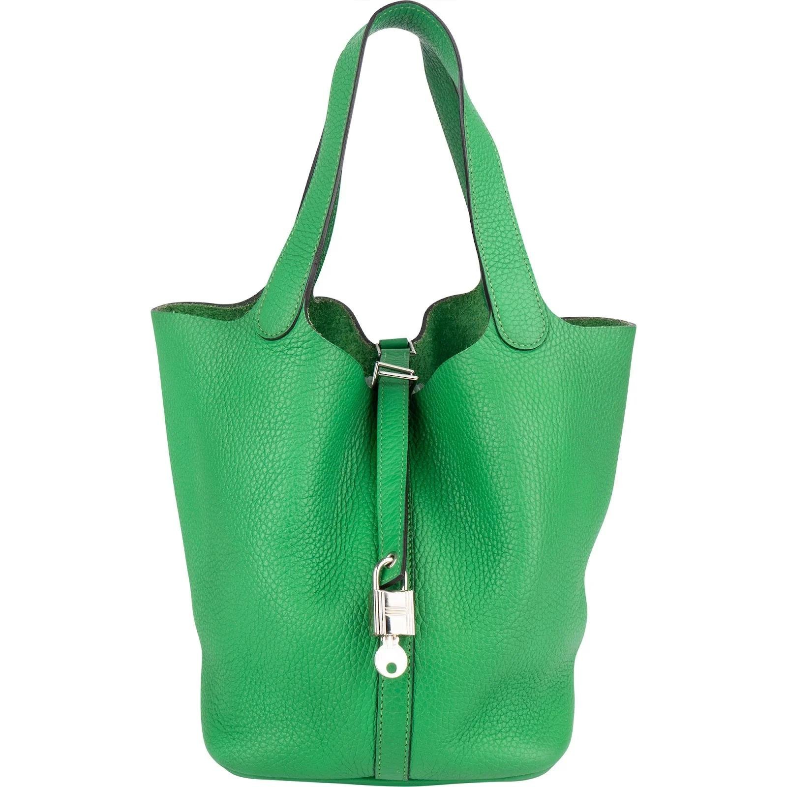 Hermes Picotin Handbag Clemence Leather 2022