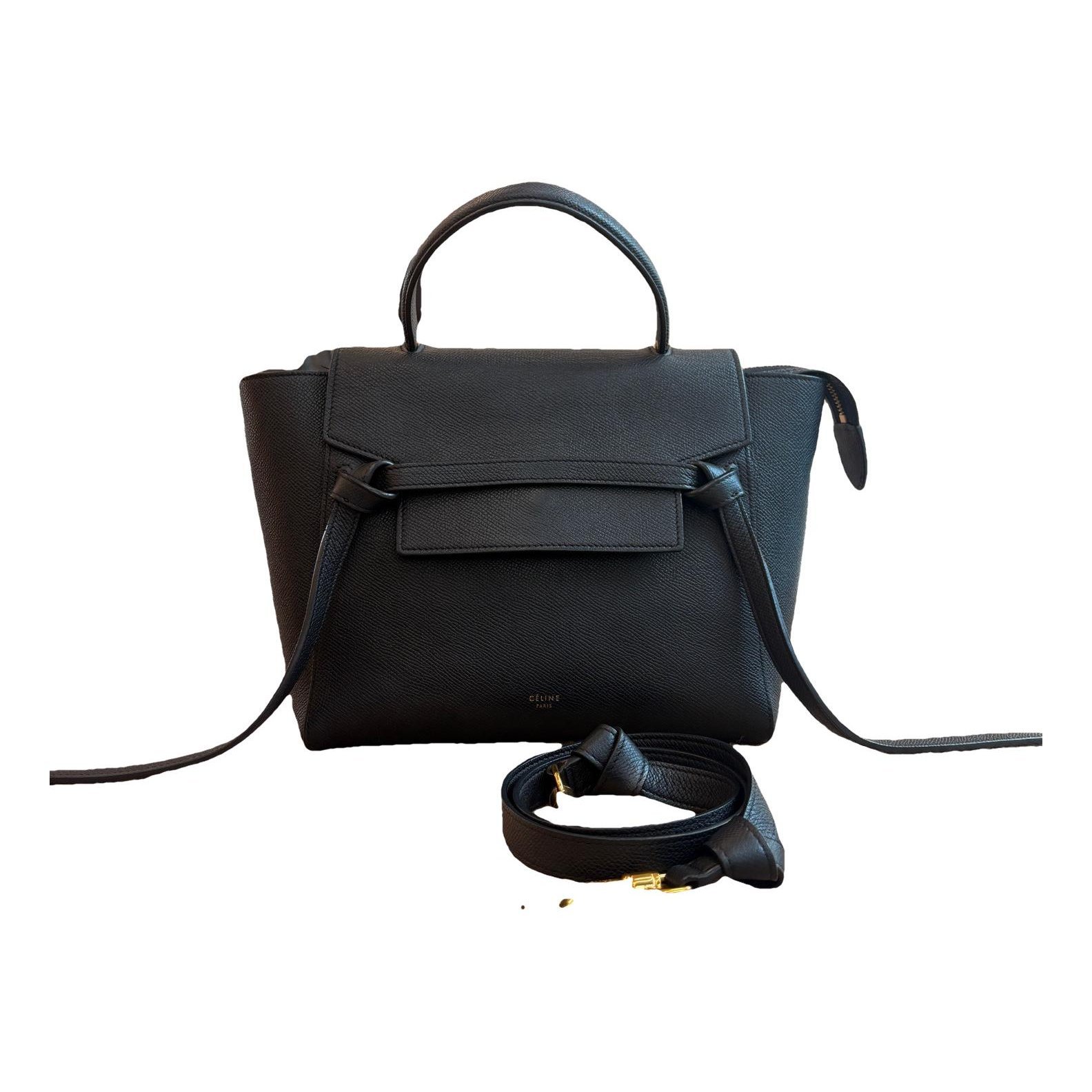 Belt leather handbag