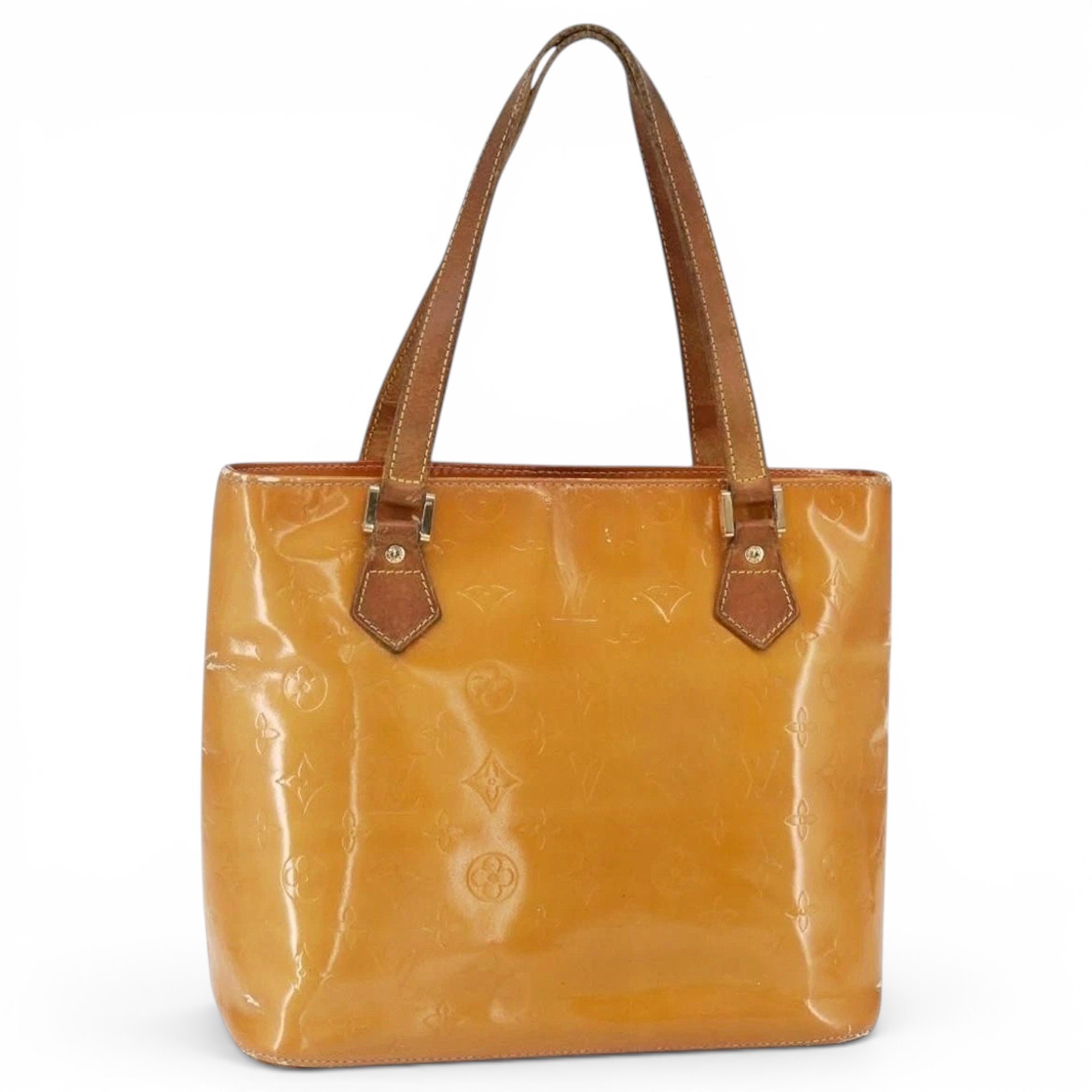 Patent leather handbag