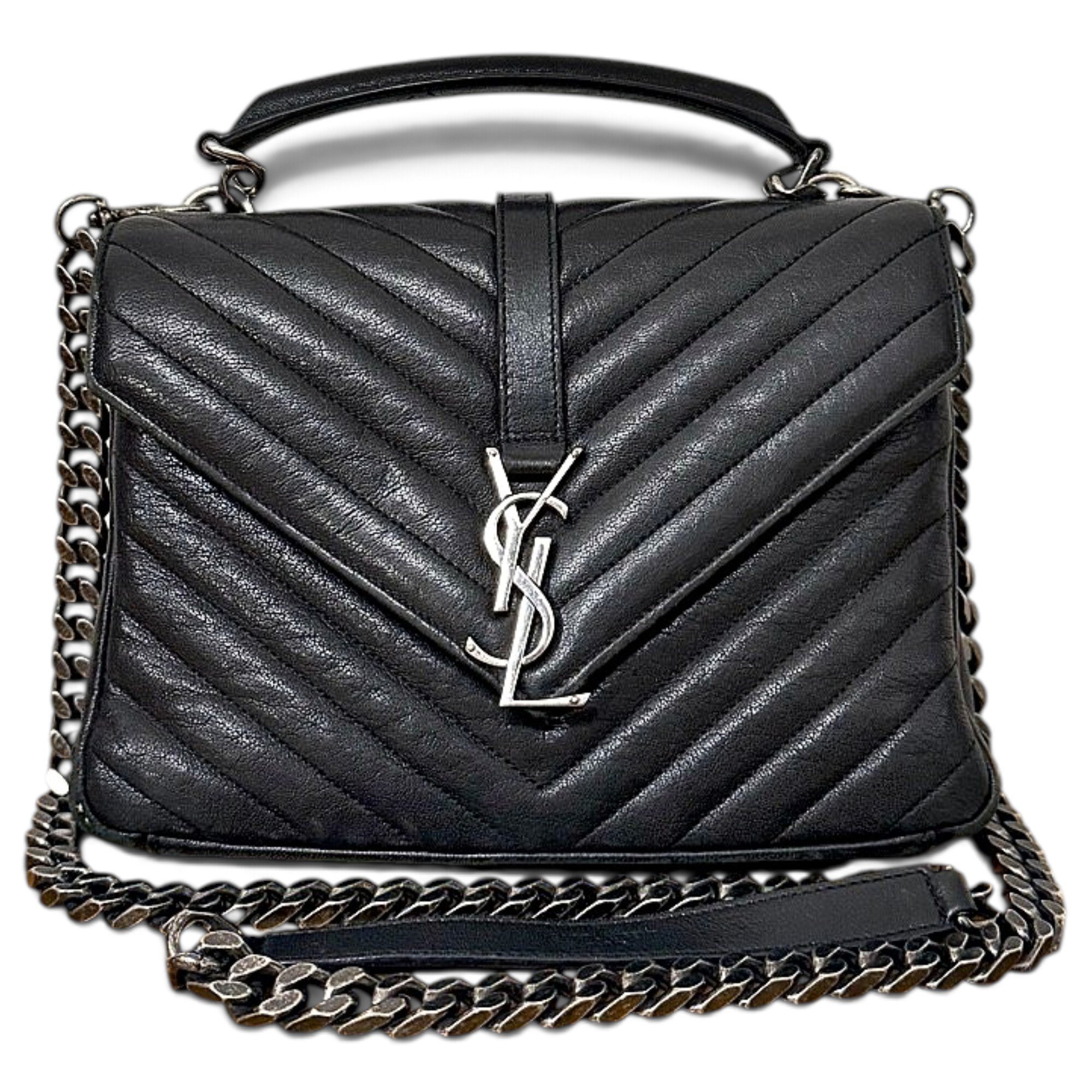 Collége monogramme leather handbag