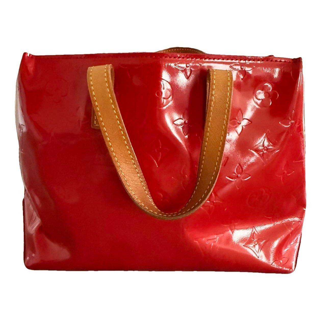 Reade patent leather handbag