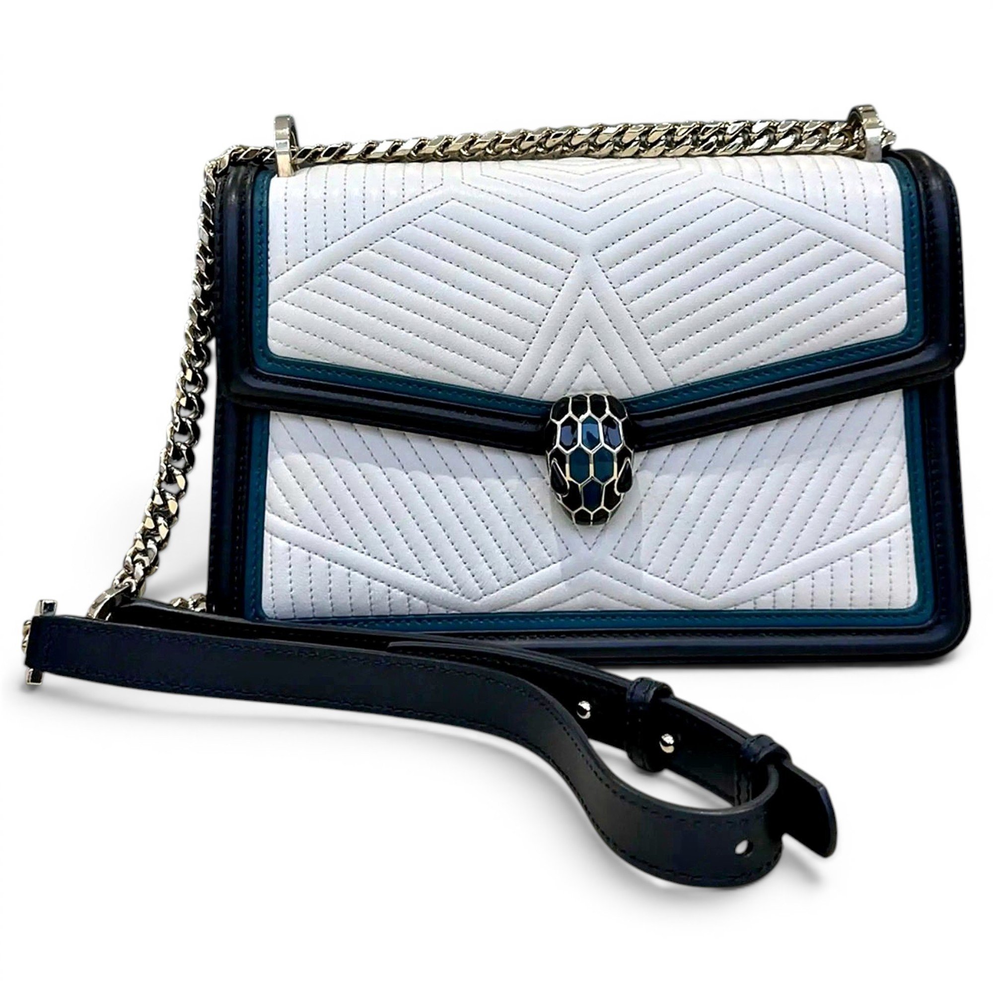 Serpenti leather crossbody bag