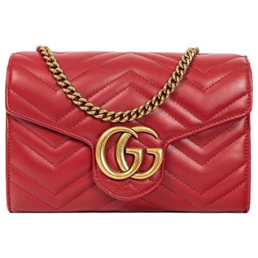 GG Marmont Chain leather crossbody bag