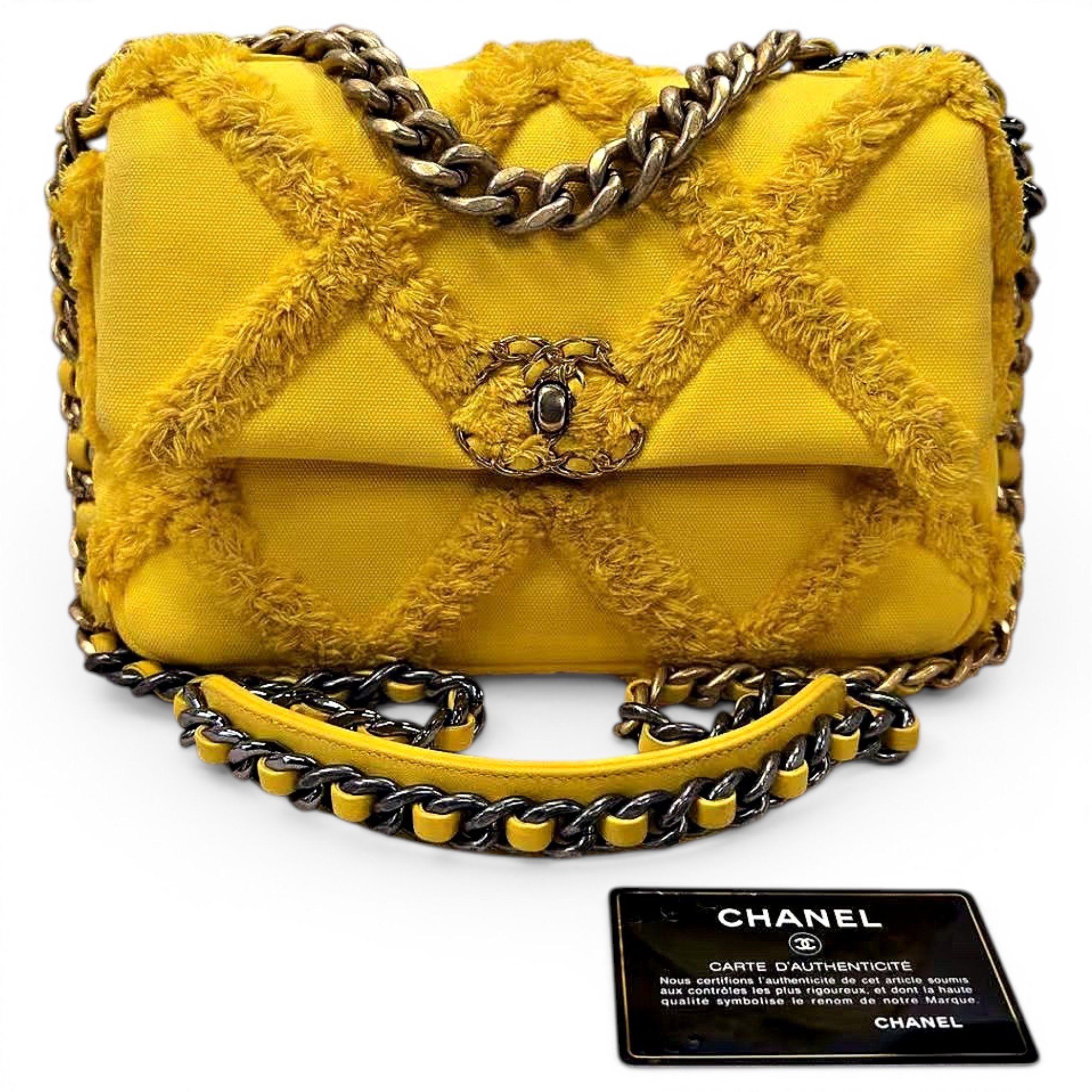 Chanel 19 cloth handbag